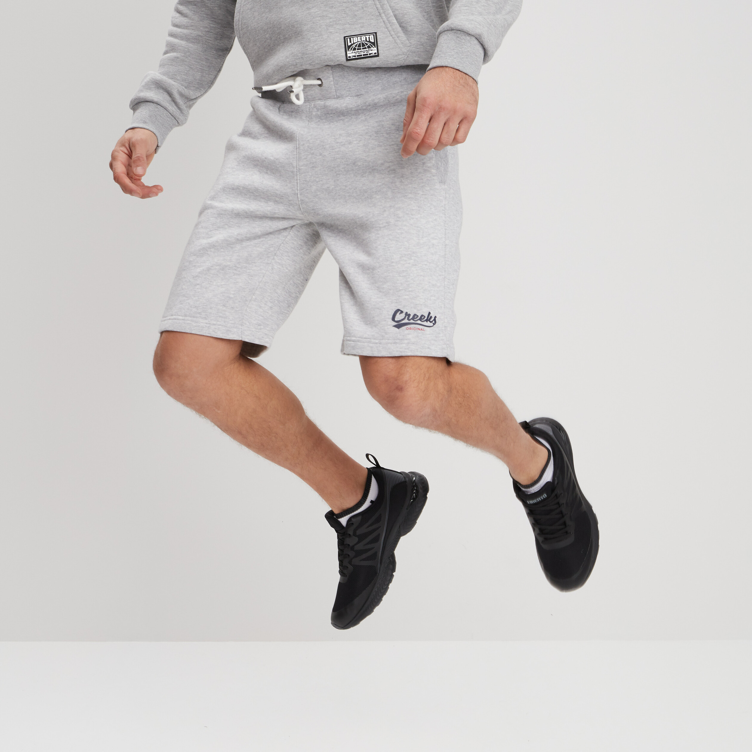 Jogging-Short droit Creeks gris homme