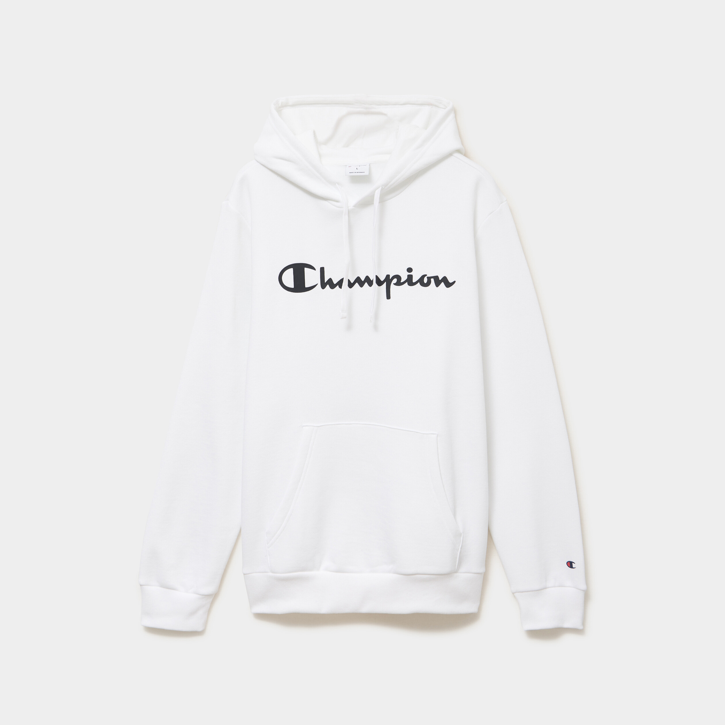 Sweat hoodie 1 poche molleton Champion blanc homme