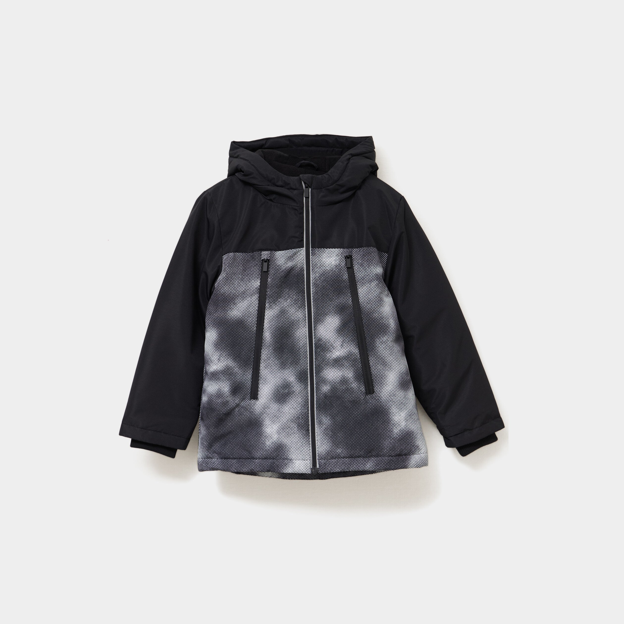 veste zippee a capuche noir garcon Veste zippée à capuche noir garçon