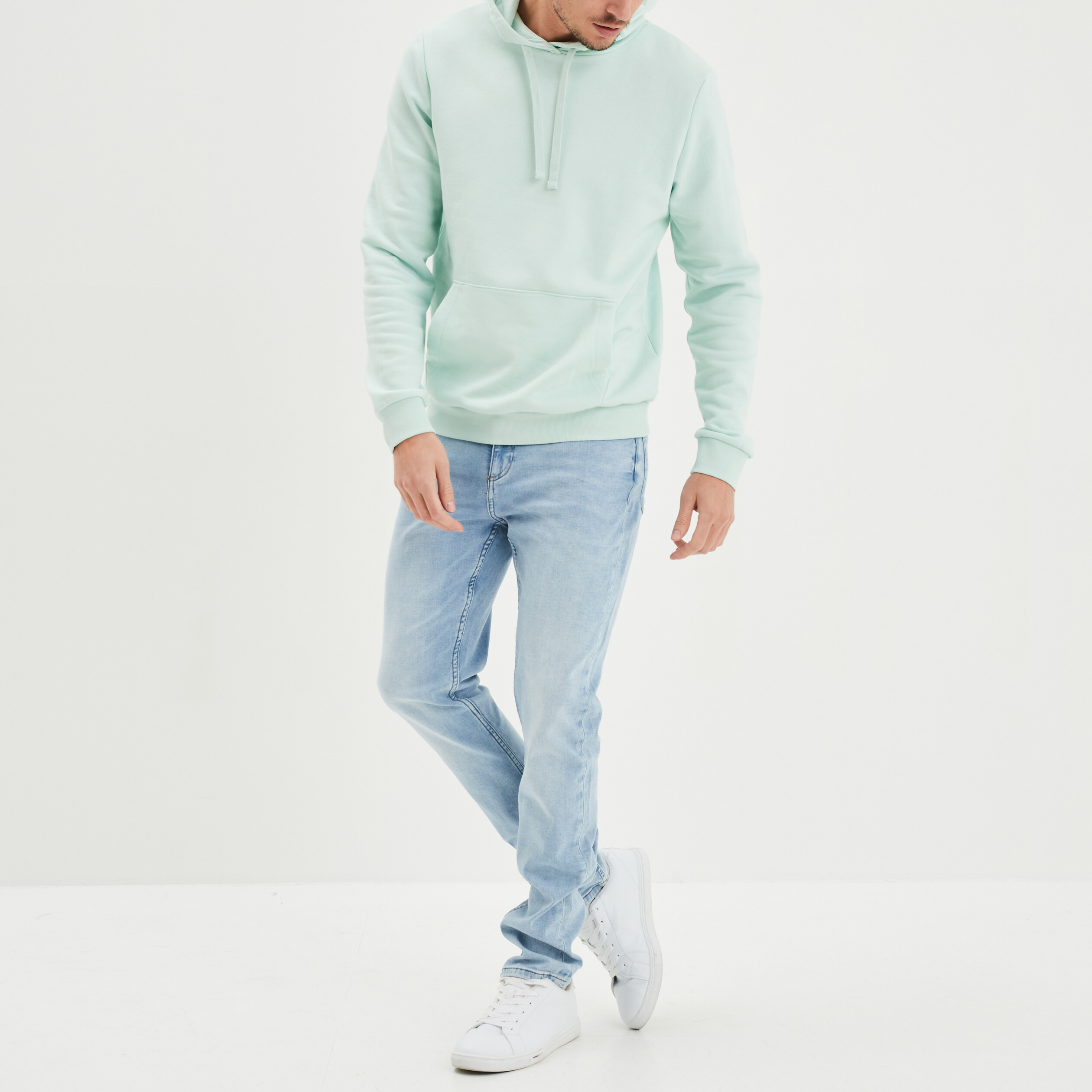 sweat molleton a capuche hoodie vert pastel homme Sweat molleton à capuche hoodie vert pastel homme