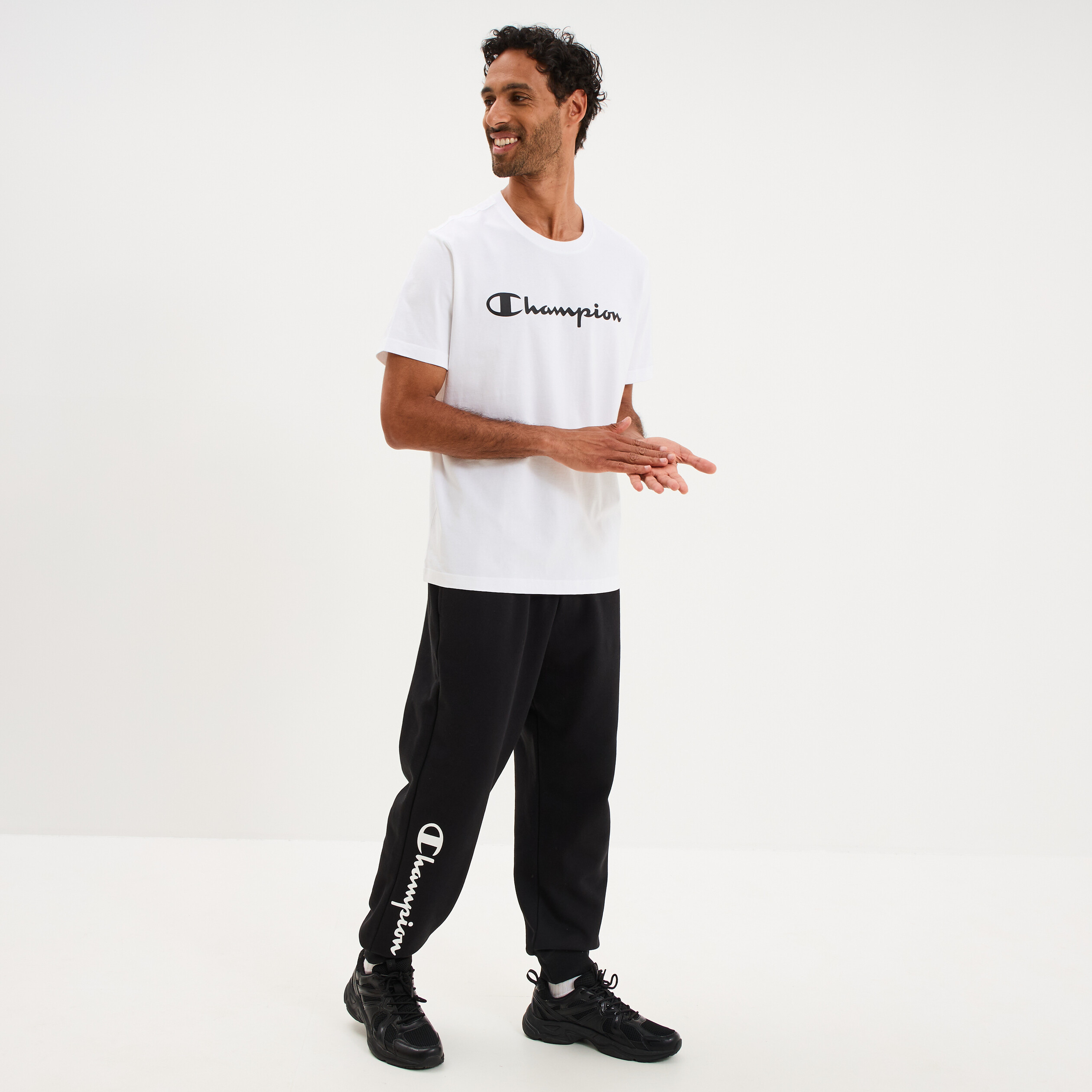 T-shirt manches courtes coton Champion blanc homme