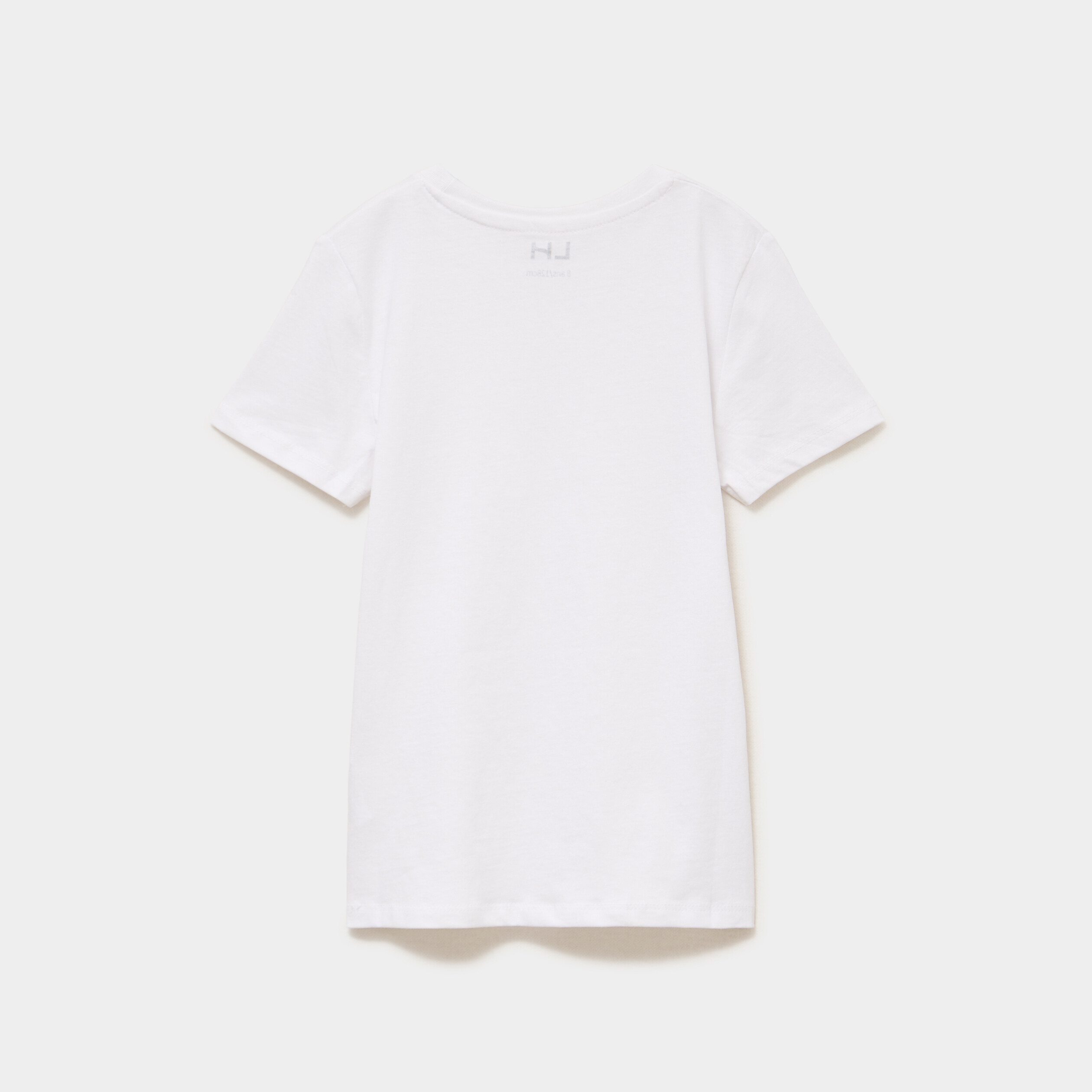T-shirt manches courtes blanc gar&ccedil;on