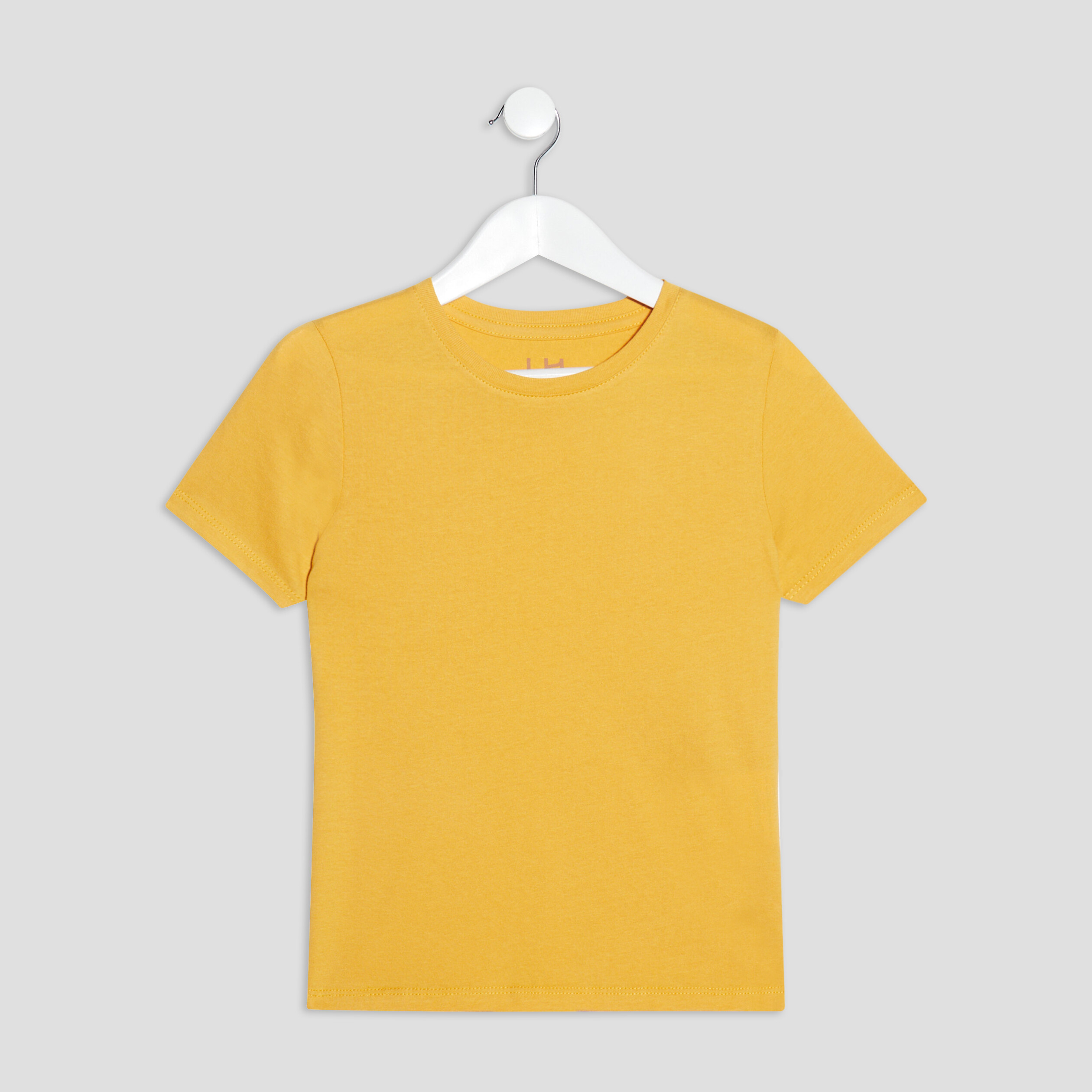 T-shirt manches courtes jaune moutarde garçon