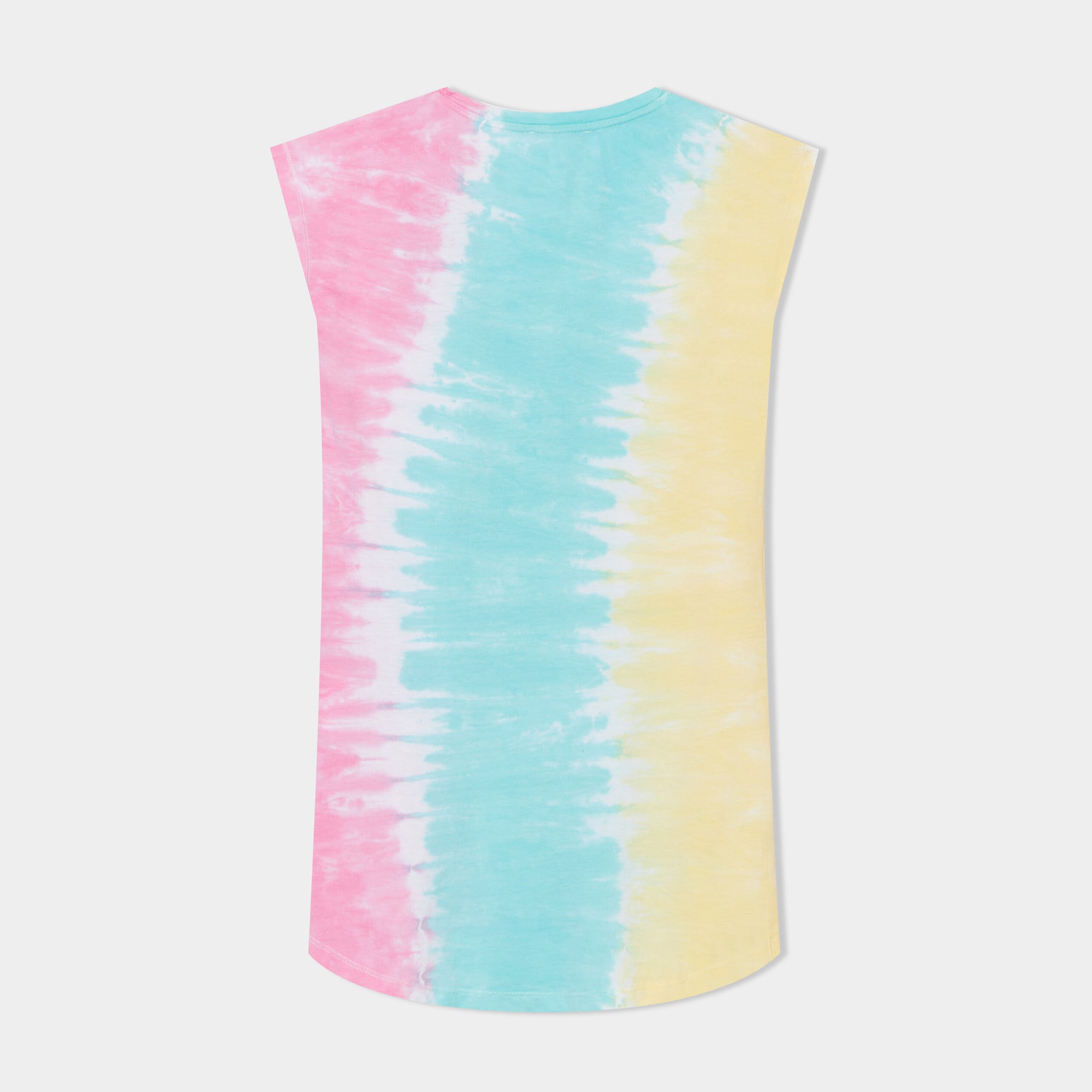 Chemise de nuit courte coton rose fille