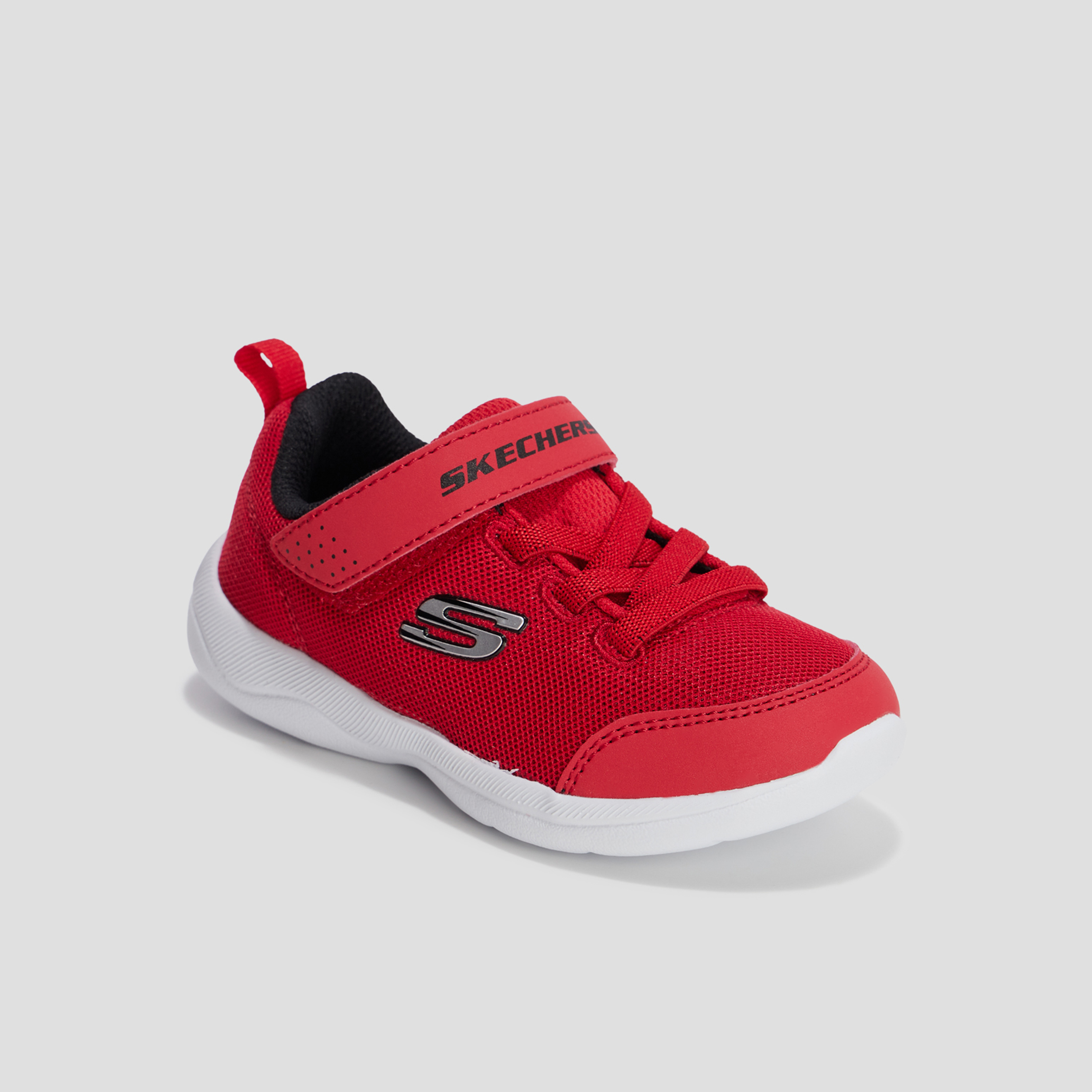 Baskets à scratchs Skechers Skechstepz rouge garçon