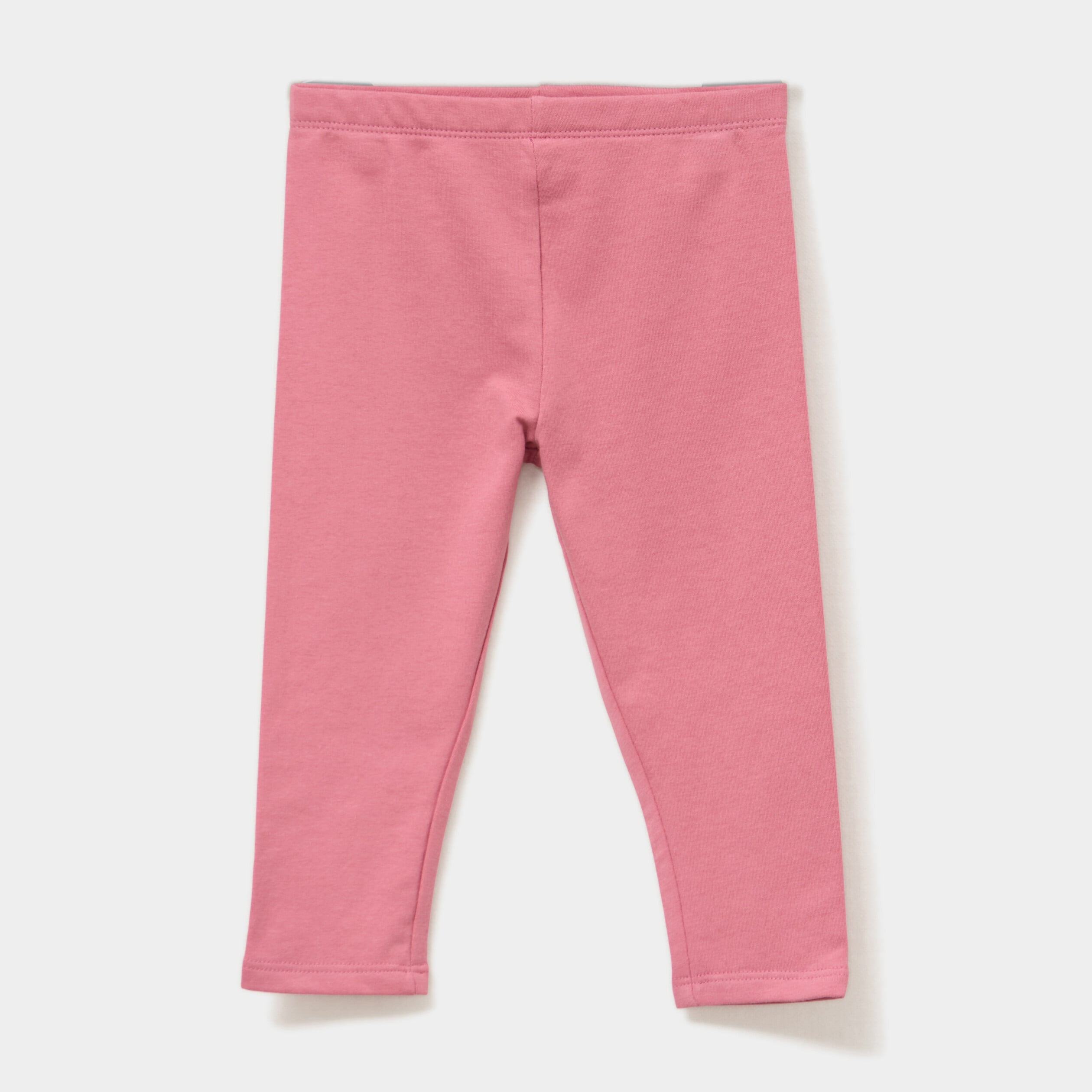 Legging doubl&eacute; coton vieux rose b&eacute;b&eacute; fille