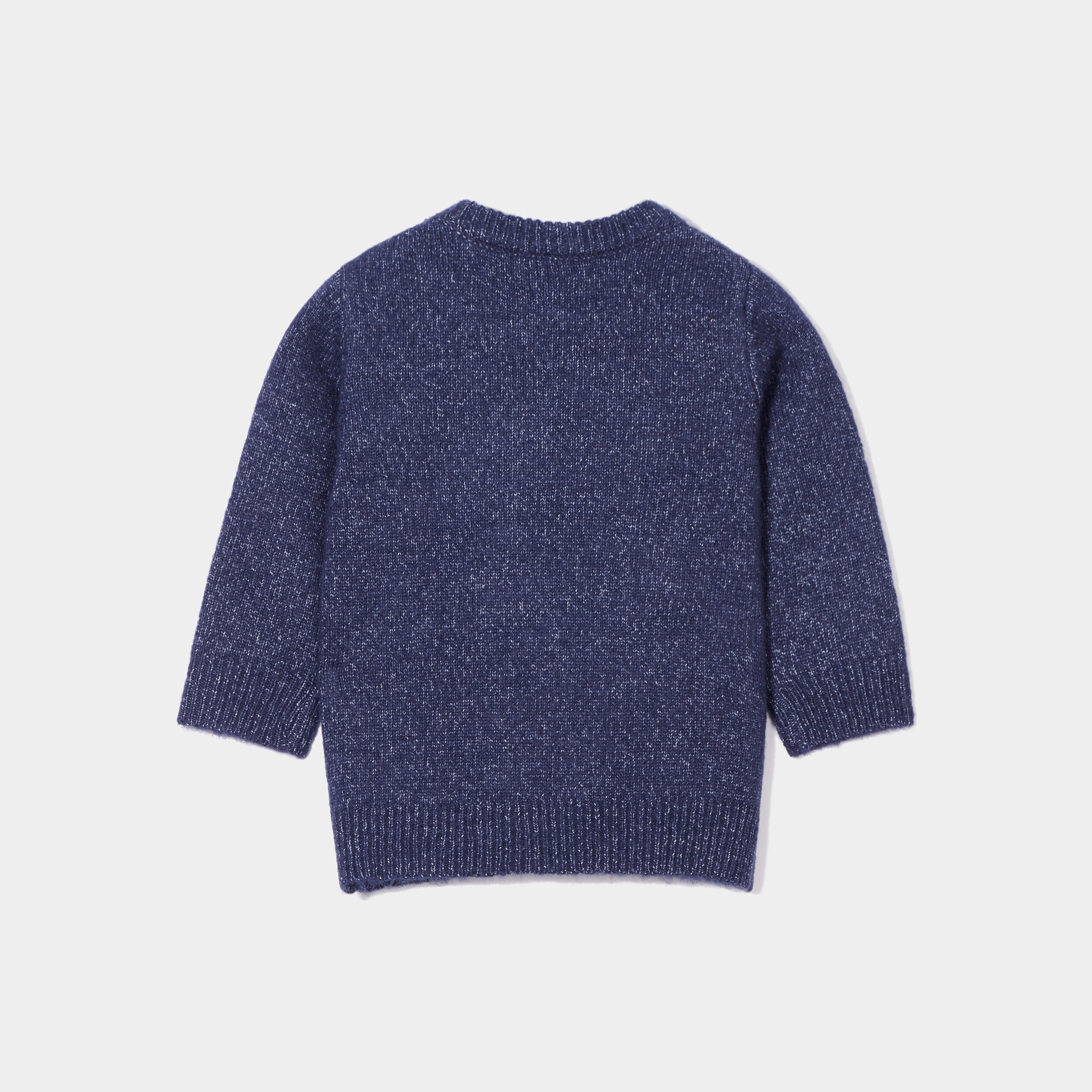 pull droit epaule boutonnee kimbaloo bleu marine bebeg Pull droit épaule boutonnée Kimbaloo bleu marine bébé garçon