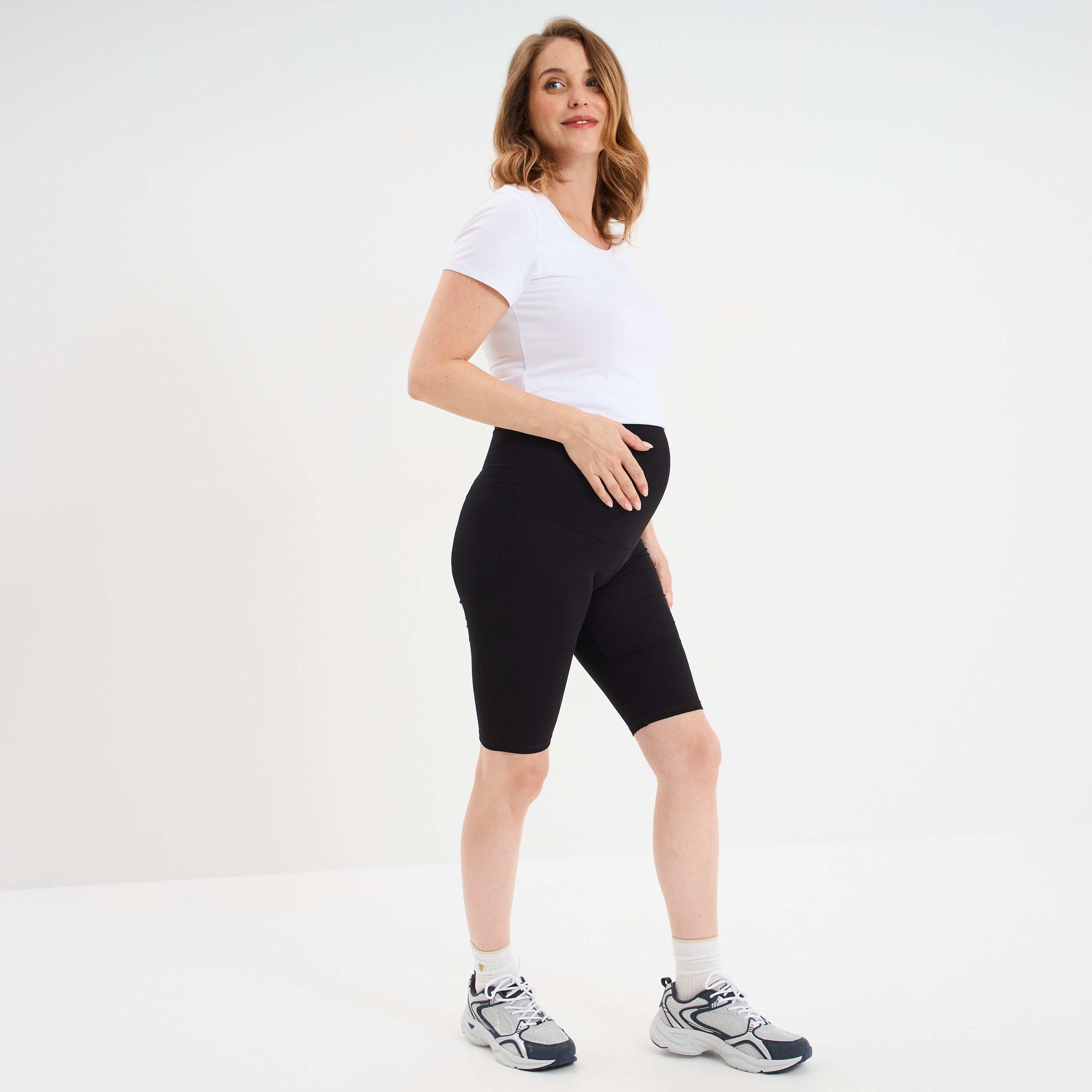 short cycliste grossesse noir femmemater Short cycliste grossesse noir femme maternité