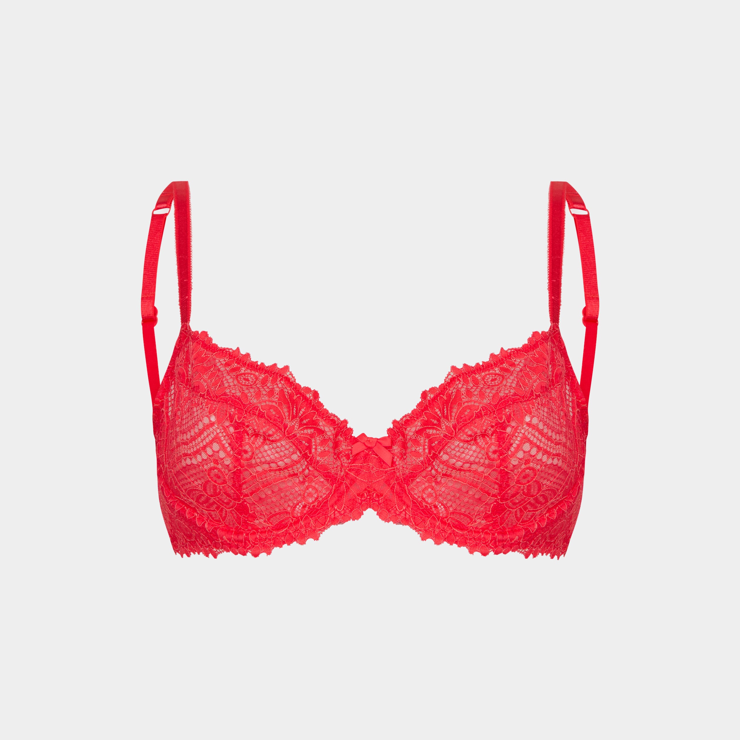 Soutien-gorge embo&icirc;tant dentelle rouge femme