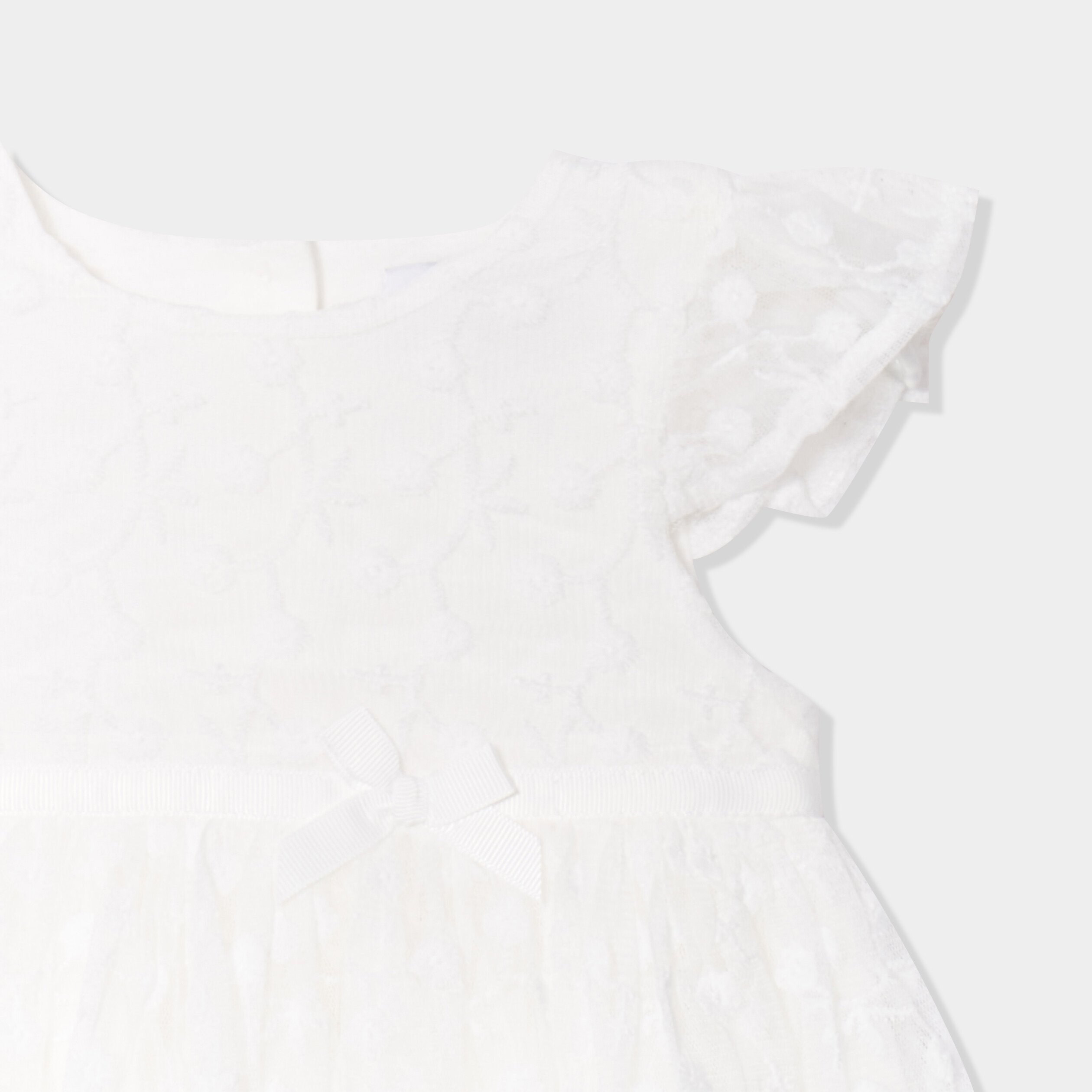 robe ceremonie en dentelle blanc bebef Robe cérémonie en dentelle blanc bébé fille