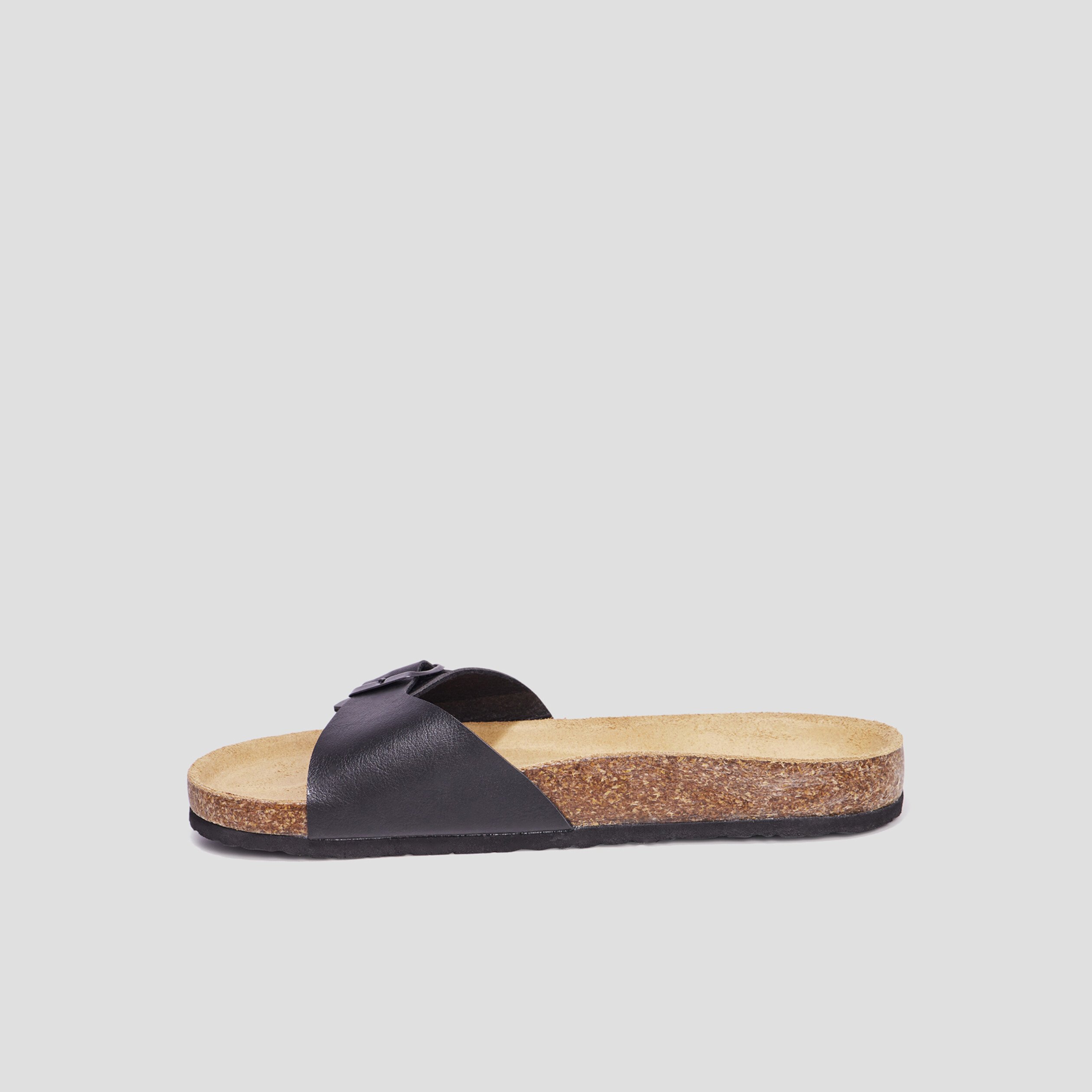 Mules avec boucles noir homme