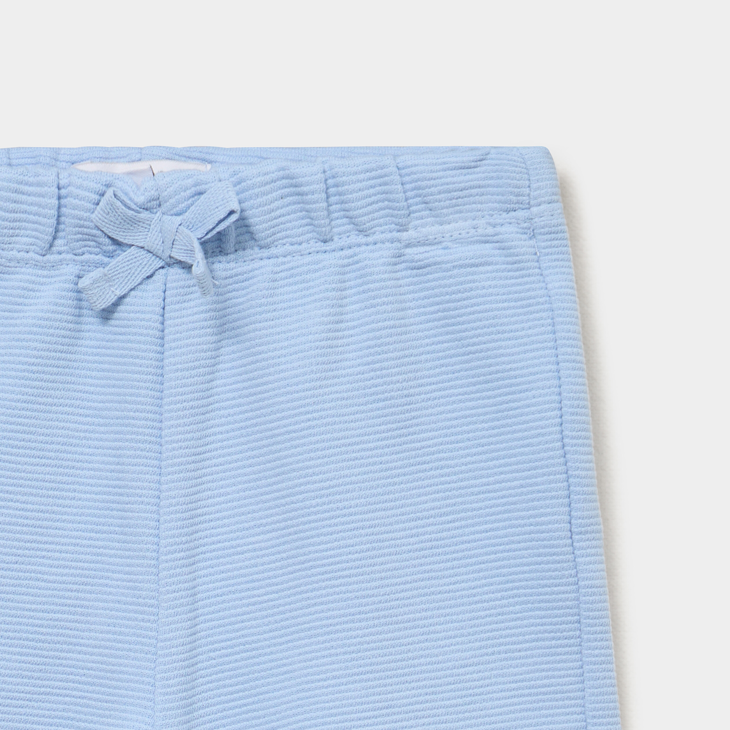 Short molletonn&eacute; coton bleu pastel b&eacute;b&eacute; gar&ccedil;on
