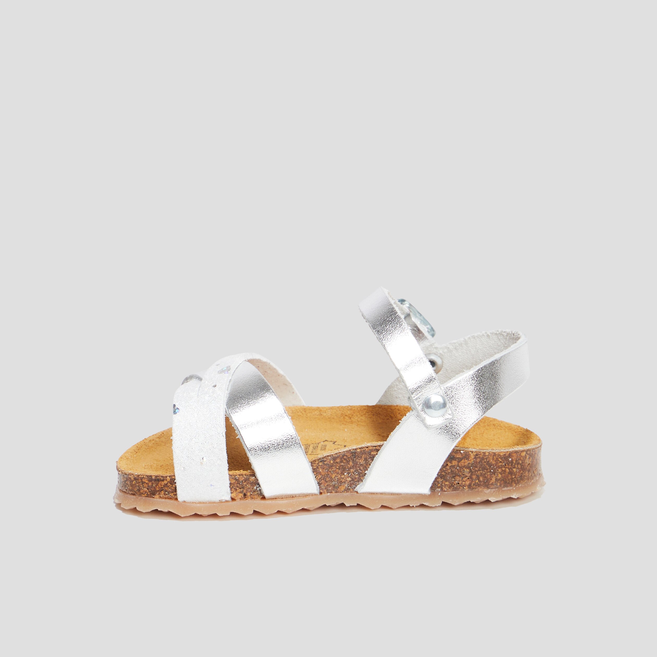 sandales brides croisees creeks beige bebef Sandales brides croisées Creeks beige bébé fille