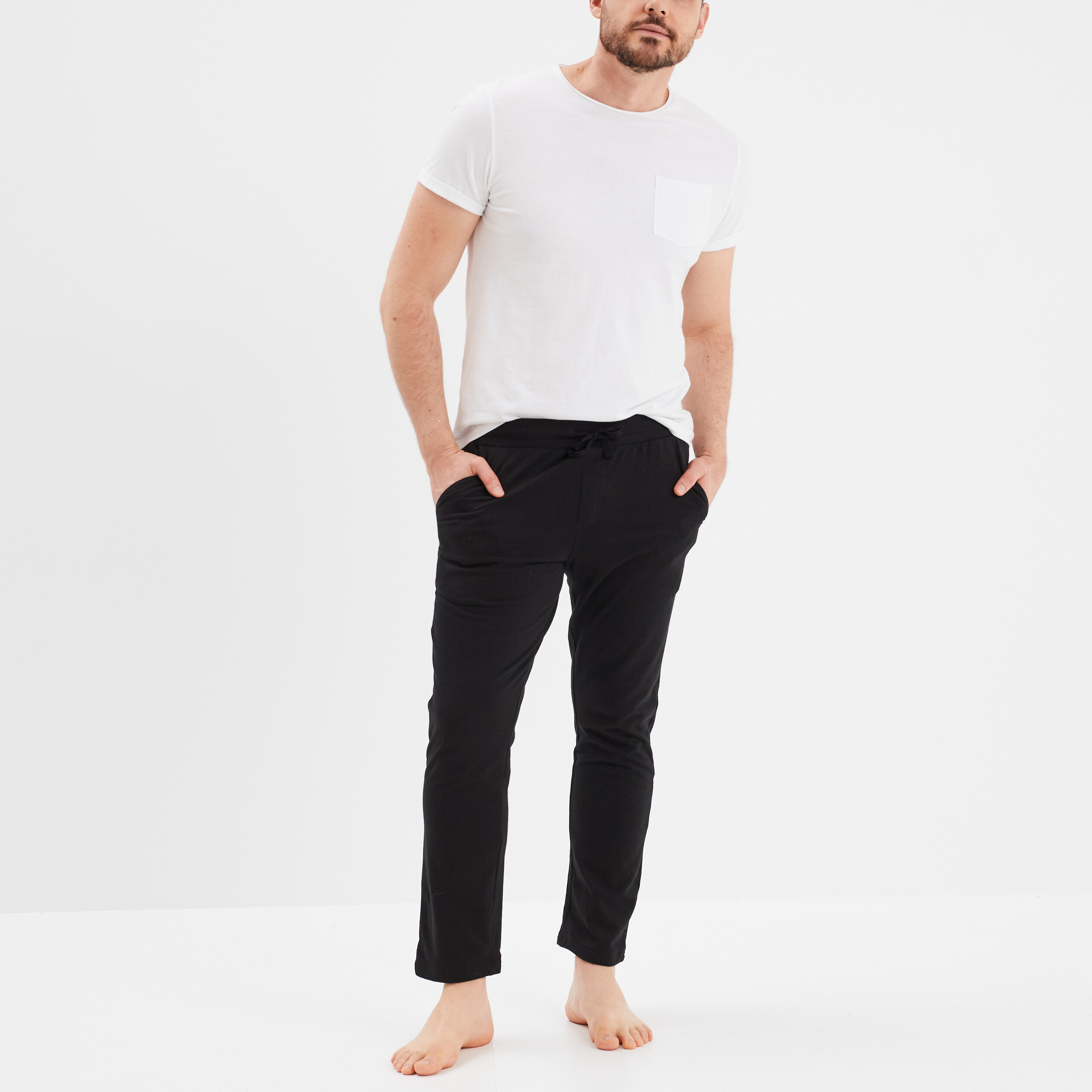 pantalon de pyjama noir homme Pantalon de pyjama noir homme