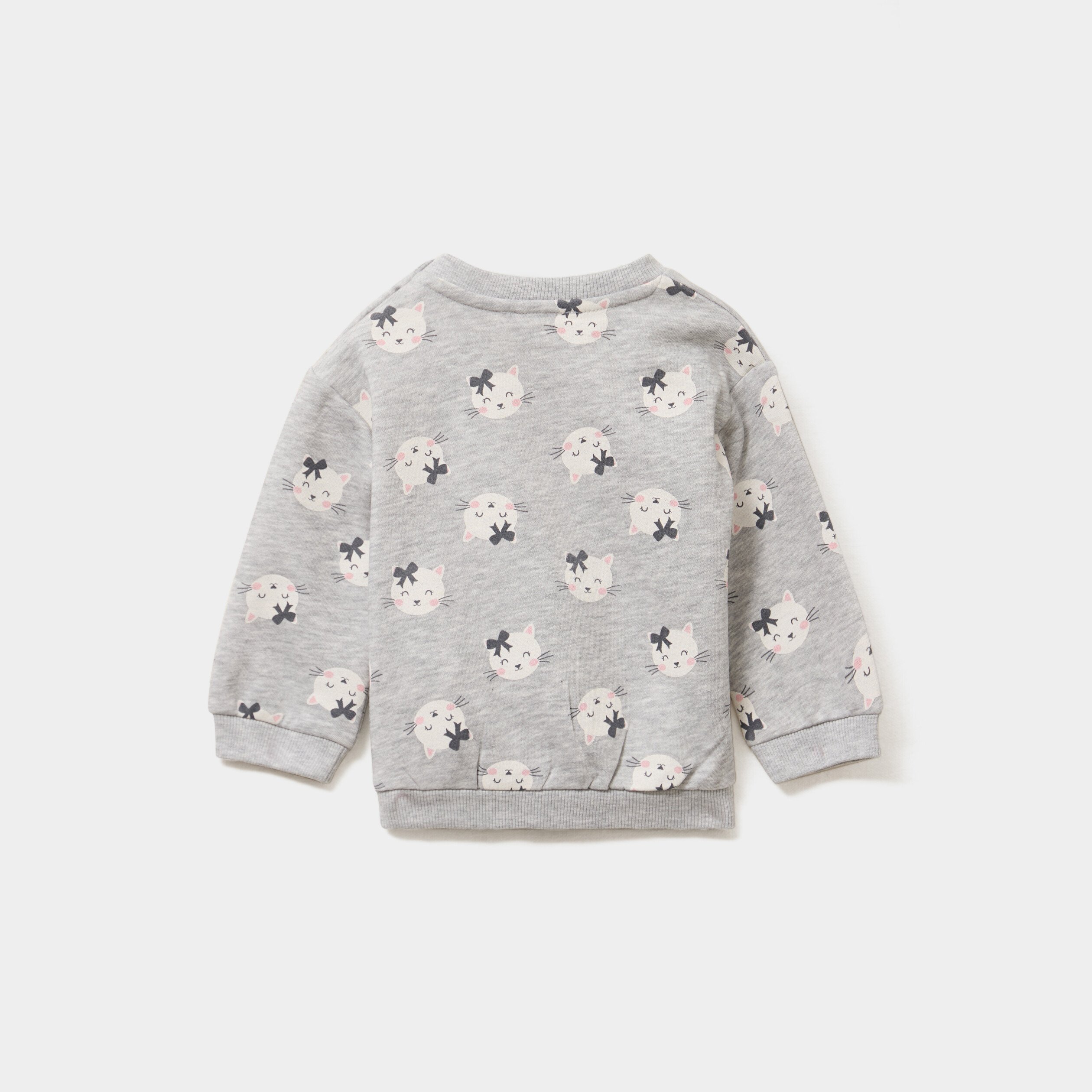ensemble sweat et legging gris clair bebef Ensemble sweat et legging gris clair bébé fille