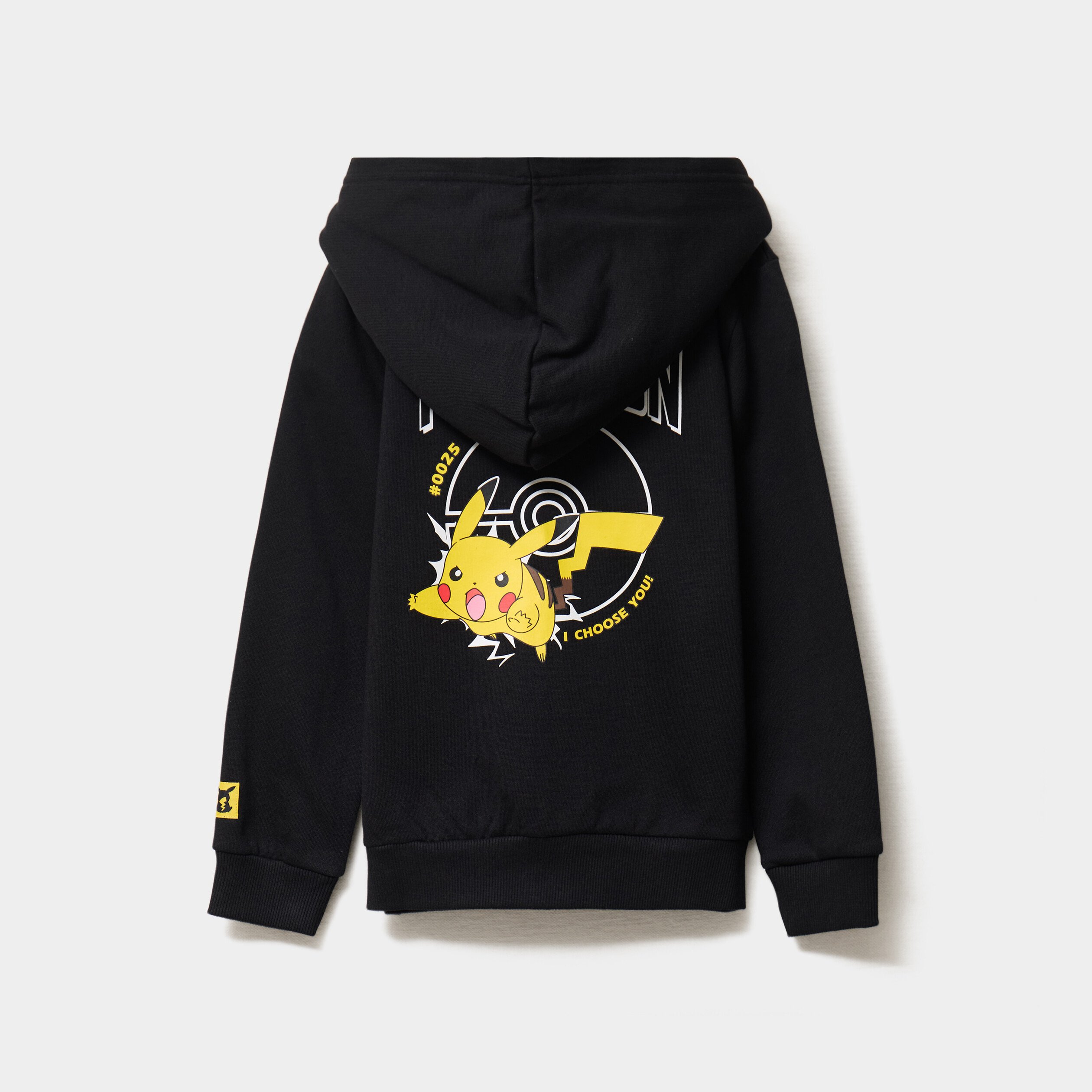 sweat zippe a capuche pokemon pikachu noir garcon Sweat zippé à capuche Pokémon Pikachu noir garçon