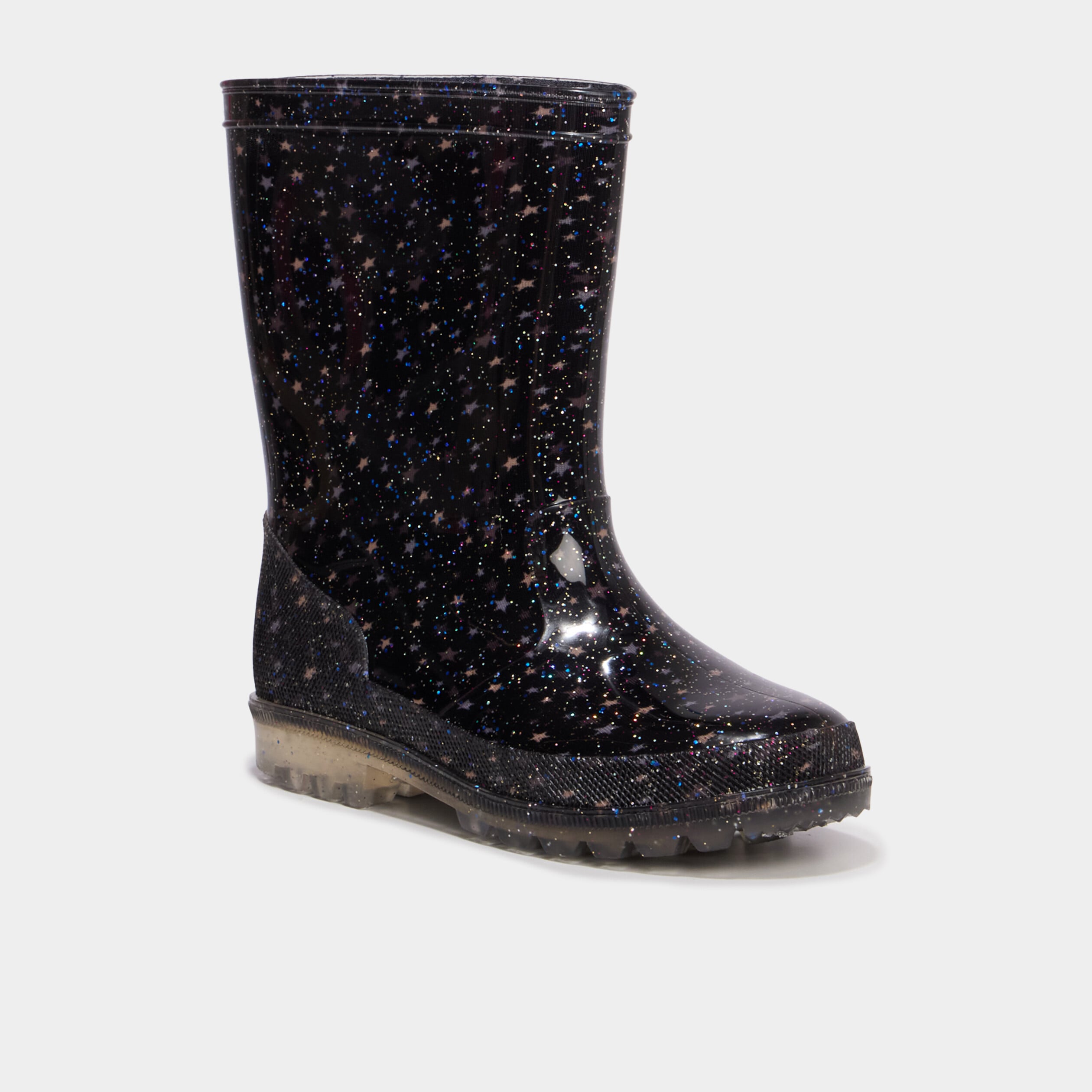 Bottes de pluie &agrave; paillettes multicolore fille