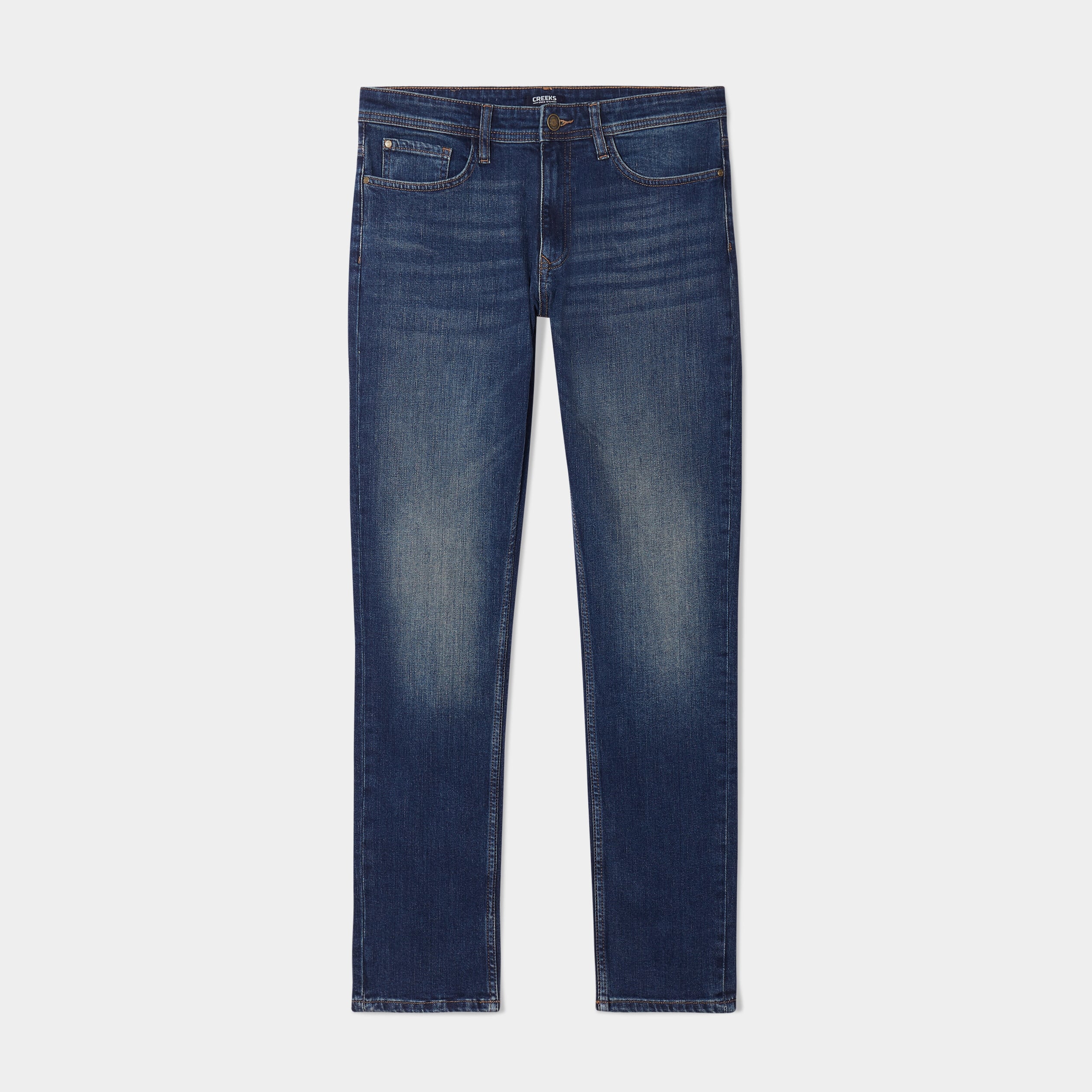 Jeans denim straight 5 poches denim dirty homme