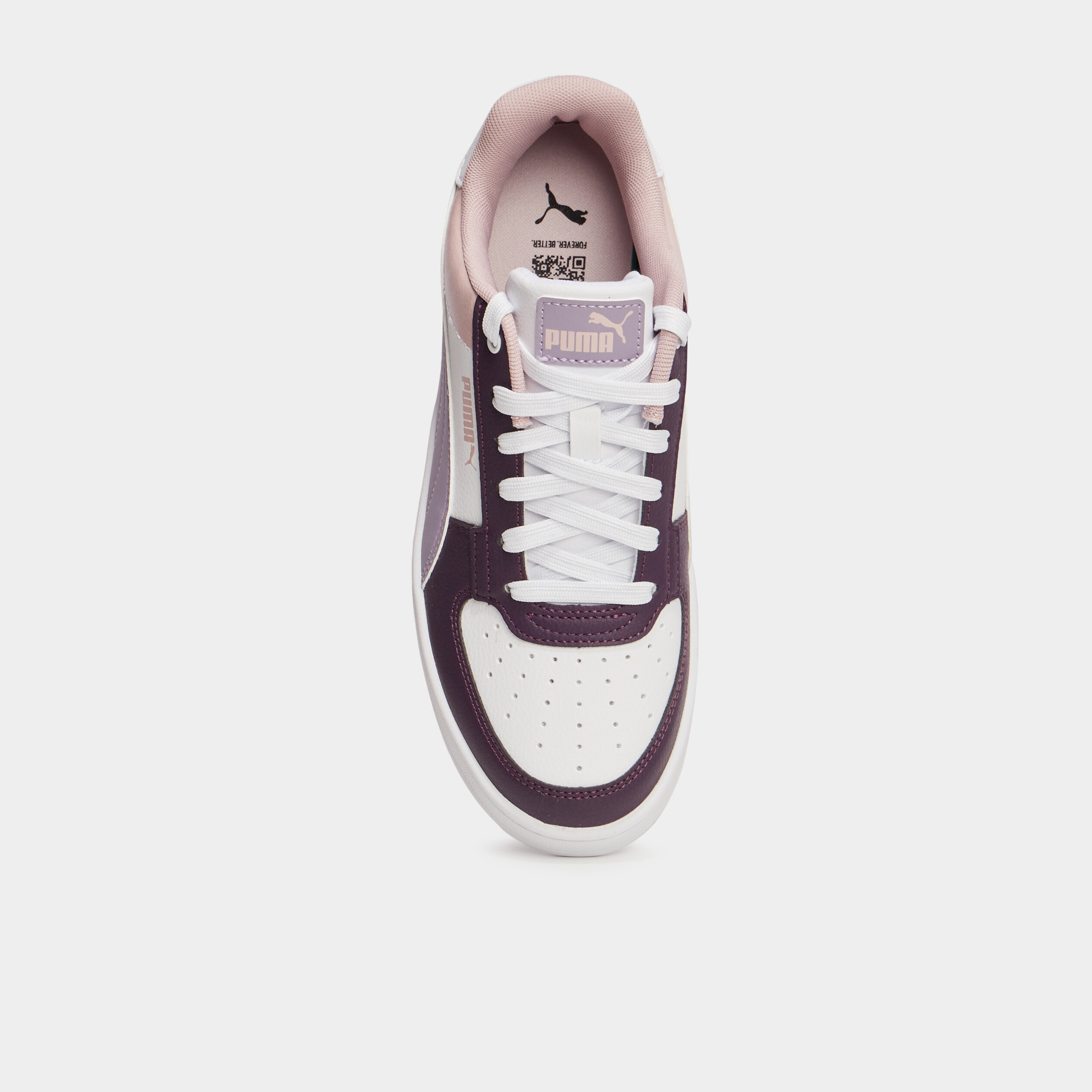 tennis basses a lacets puma caven bulk prune fille Tennis basses à lacets Puma Caven Bulk prune fille