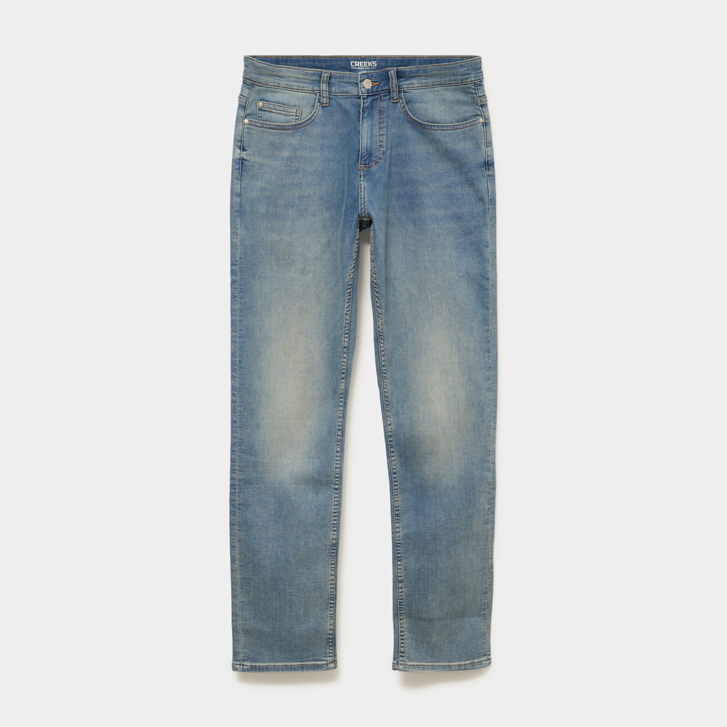 Jean stretch coupe regular denim double stone homme