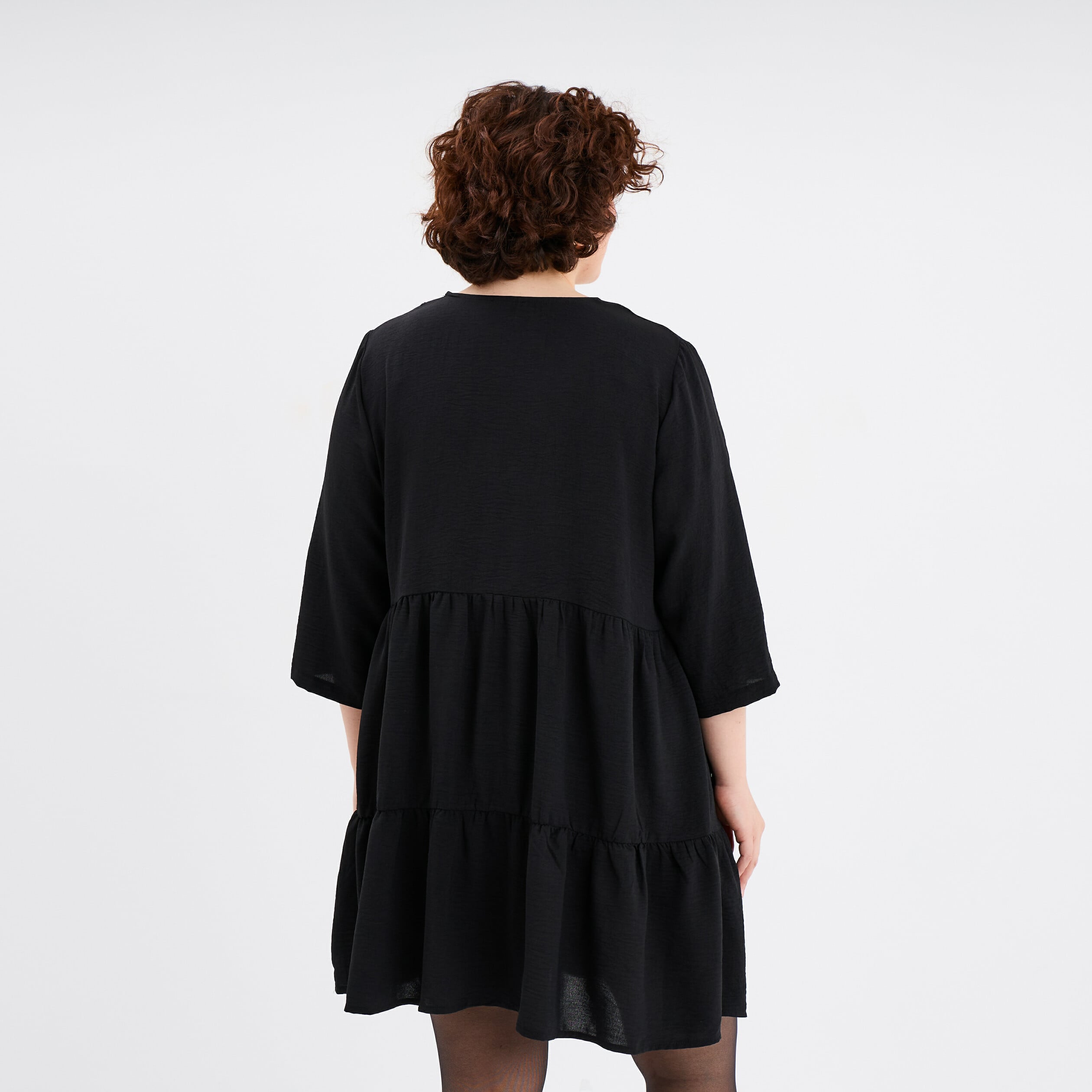 Robe Longue (maxi) Noire Grande Taille NY Collection - Modèle Fausse Enveloppe Taille 3X (22) - Neuf Avec étiquettes