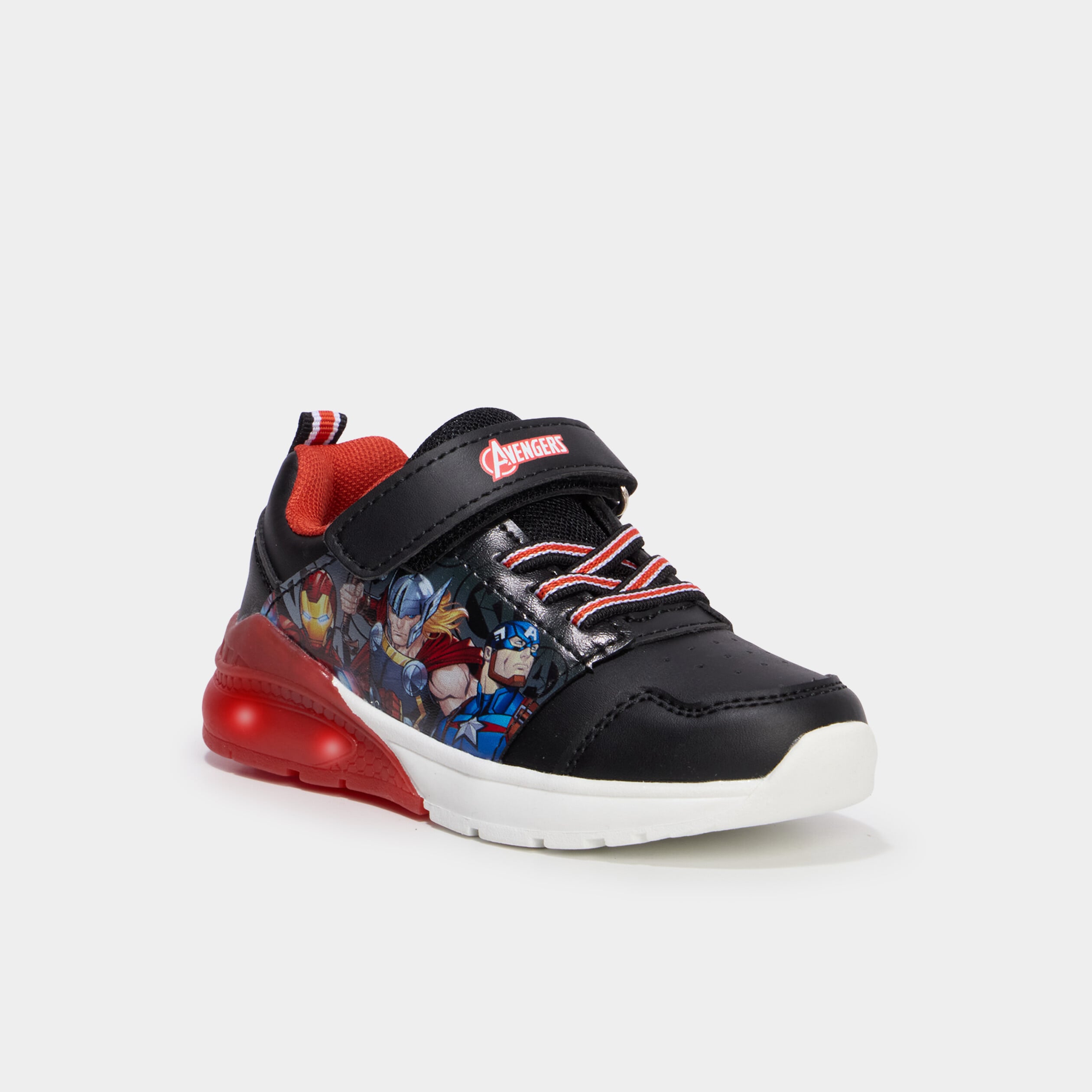 Baskets running lumineuses Marvel noir gar&ccedil;on