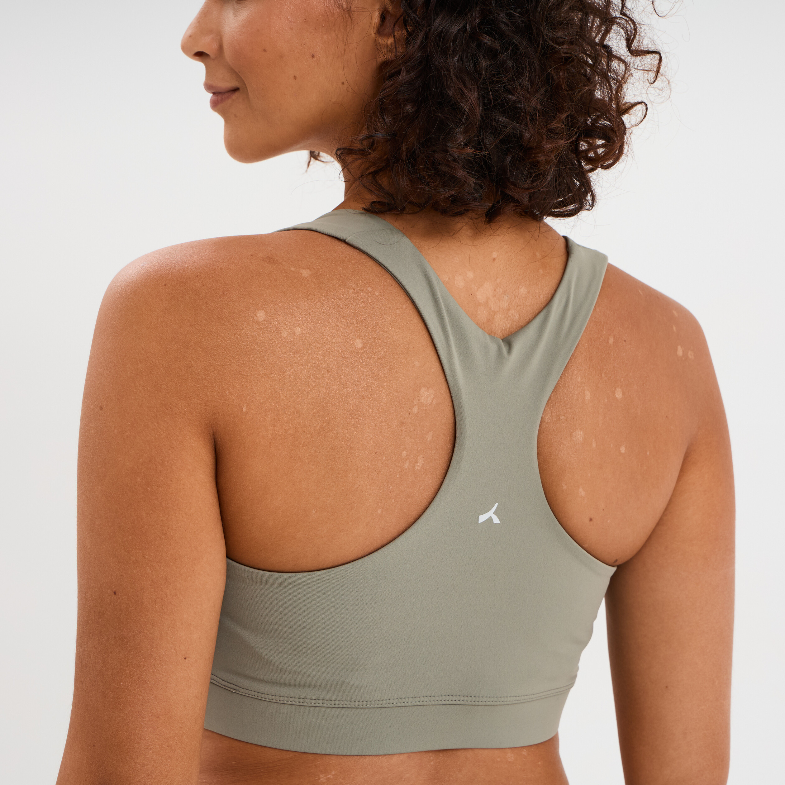 Brassi&egrave;re de sport dos nageur vert kaki femme