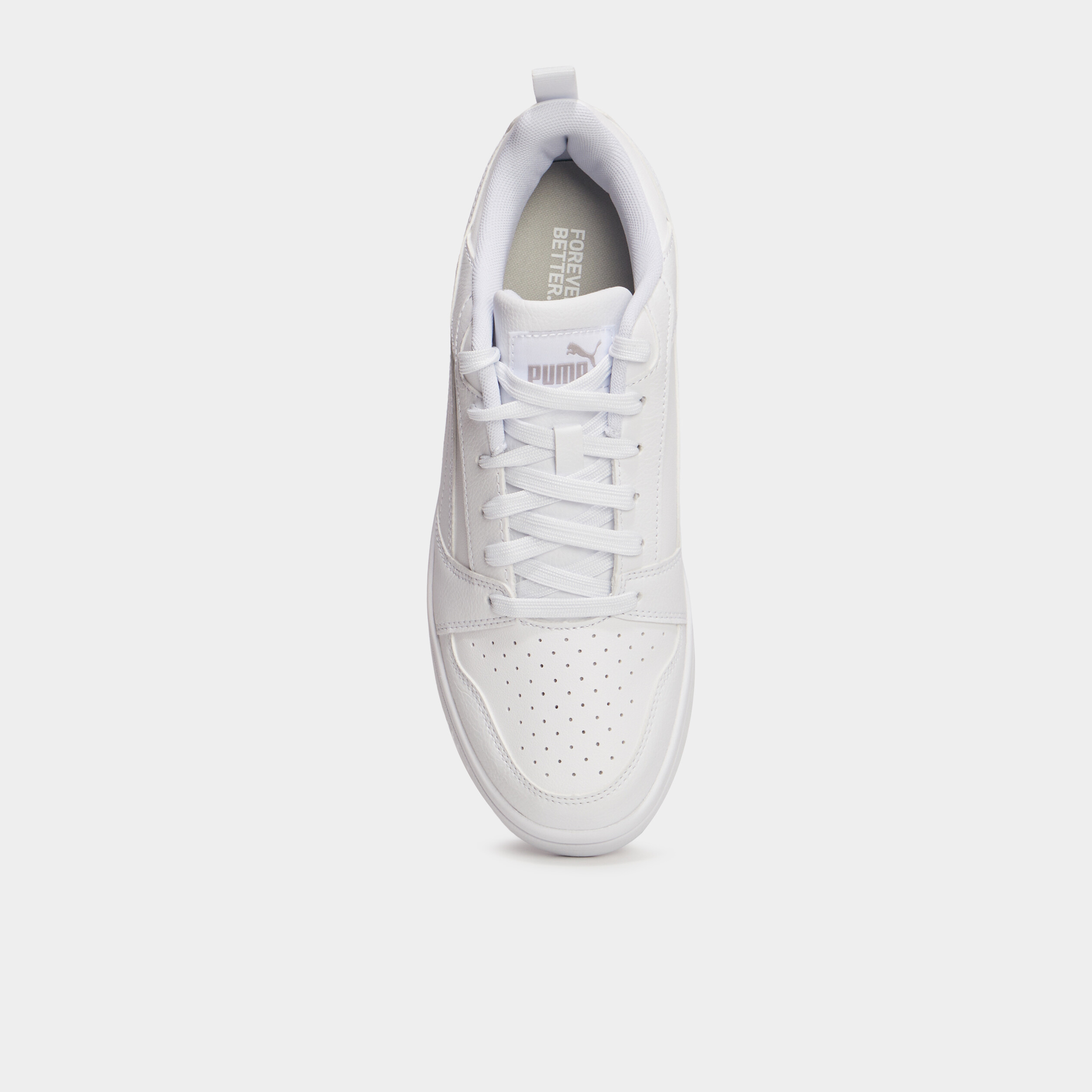 tennis basses a lacets puma v6 blanc fille Tennis basses à lacets Puma V6 blanc fille