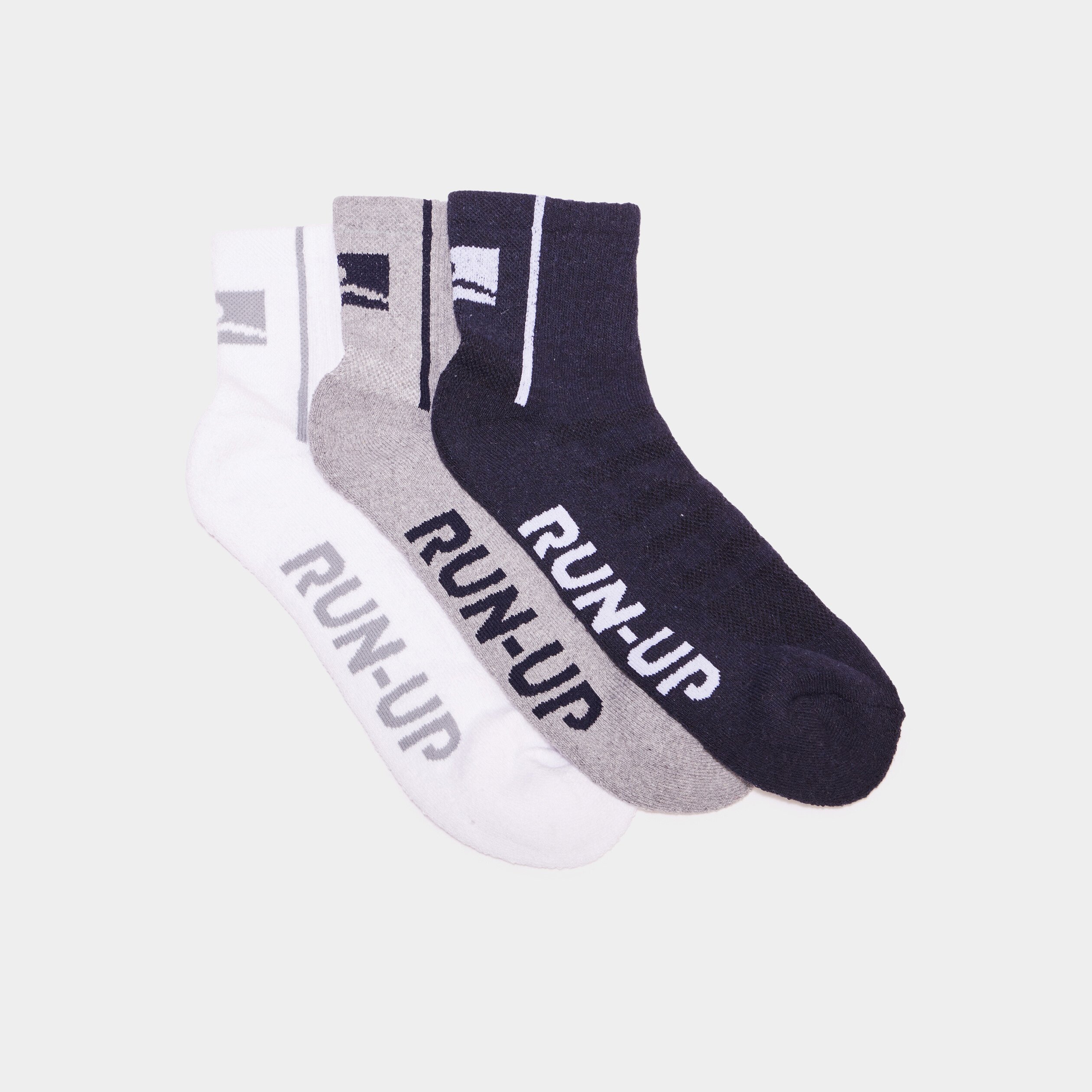 lot 3 paires chaussettes run up multicolore homme Lot 3 paires chaussettes Run Up multicolore homme