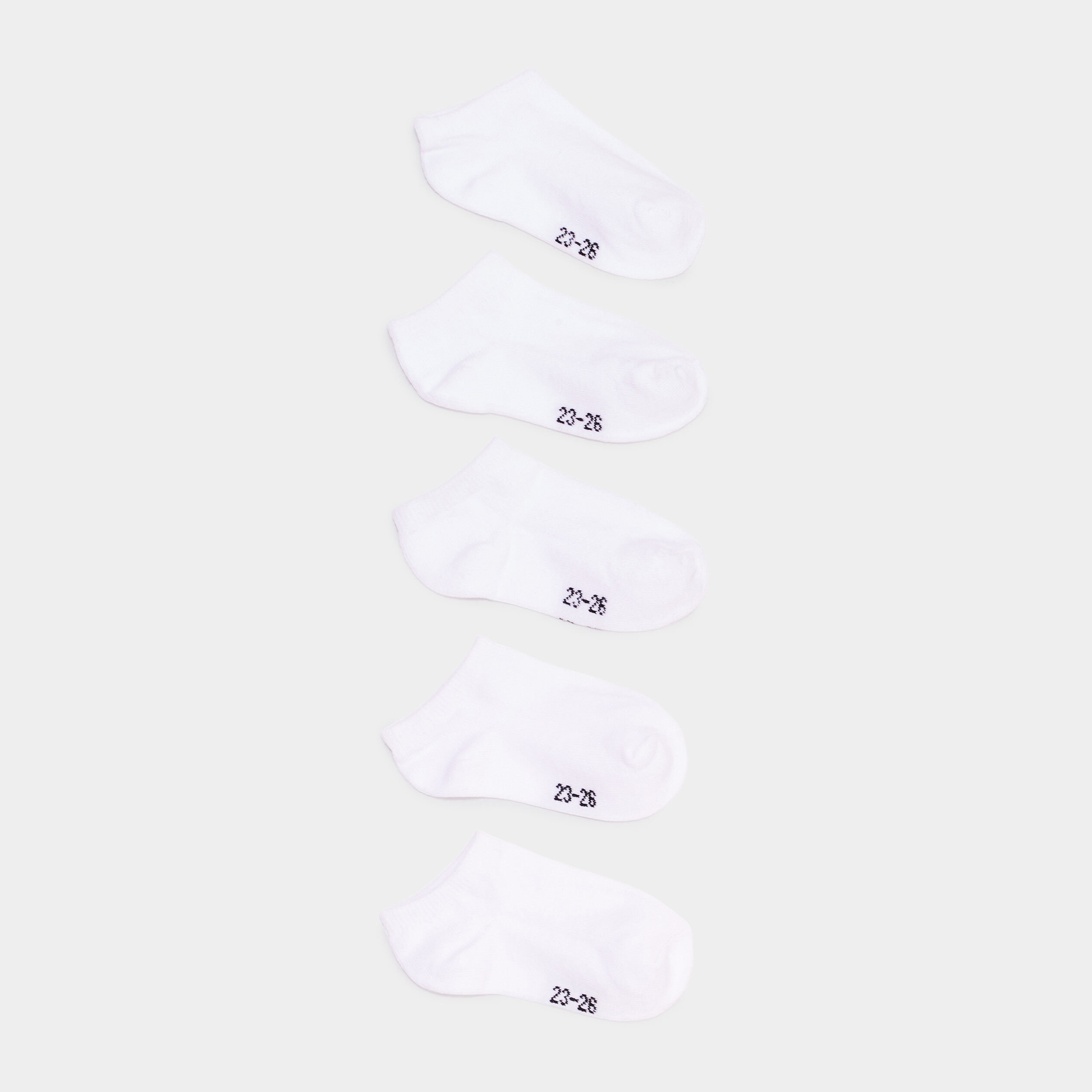Lot 5 socquettes blanc b&eacute;b&eacute; fille