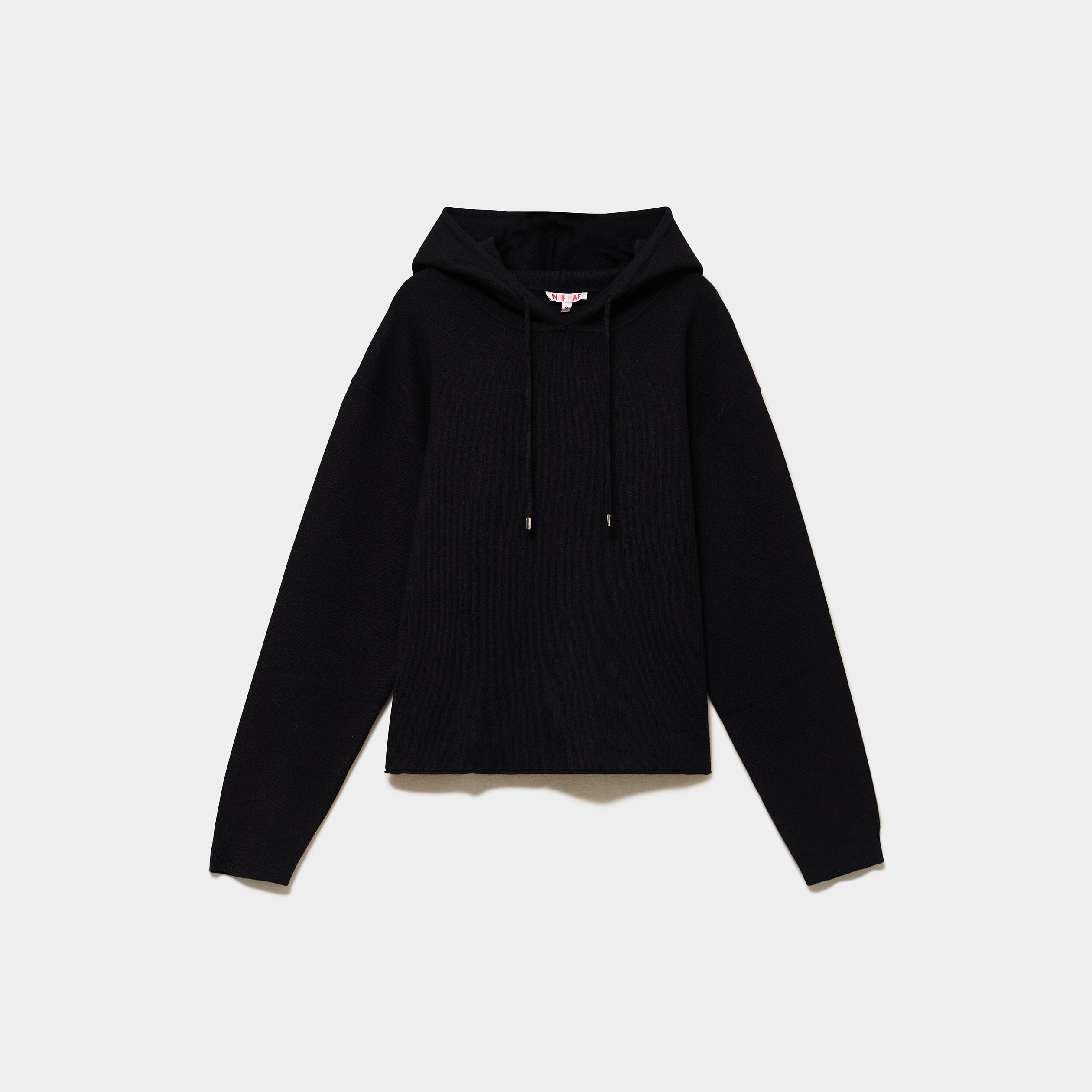 Sweat hoodie ample &agrave; capuche noir femme