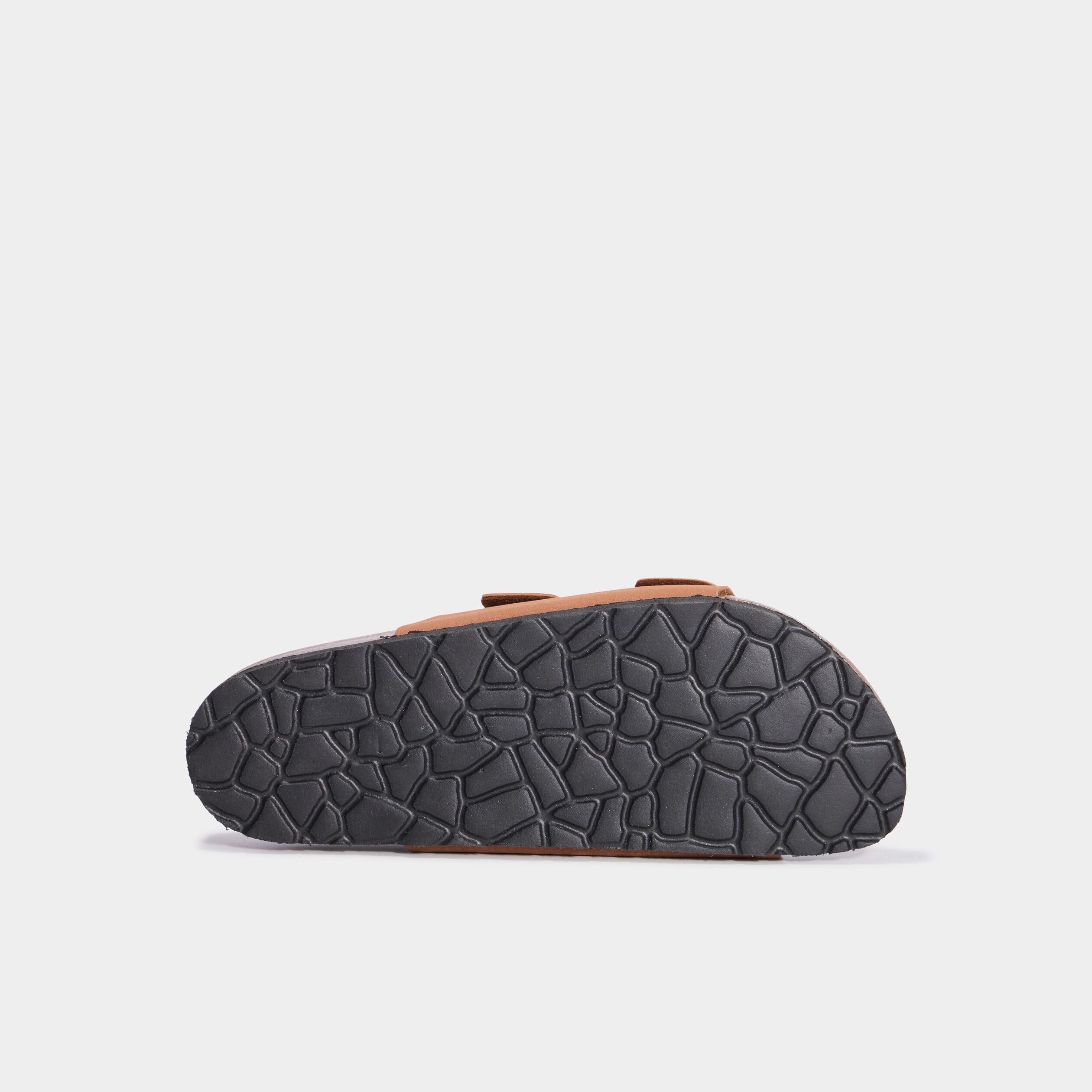 Mules avec doubles boucles marron femme