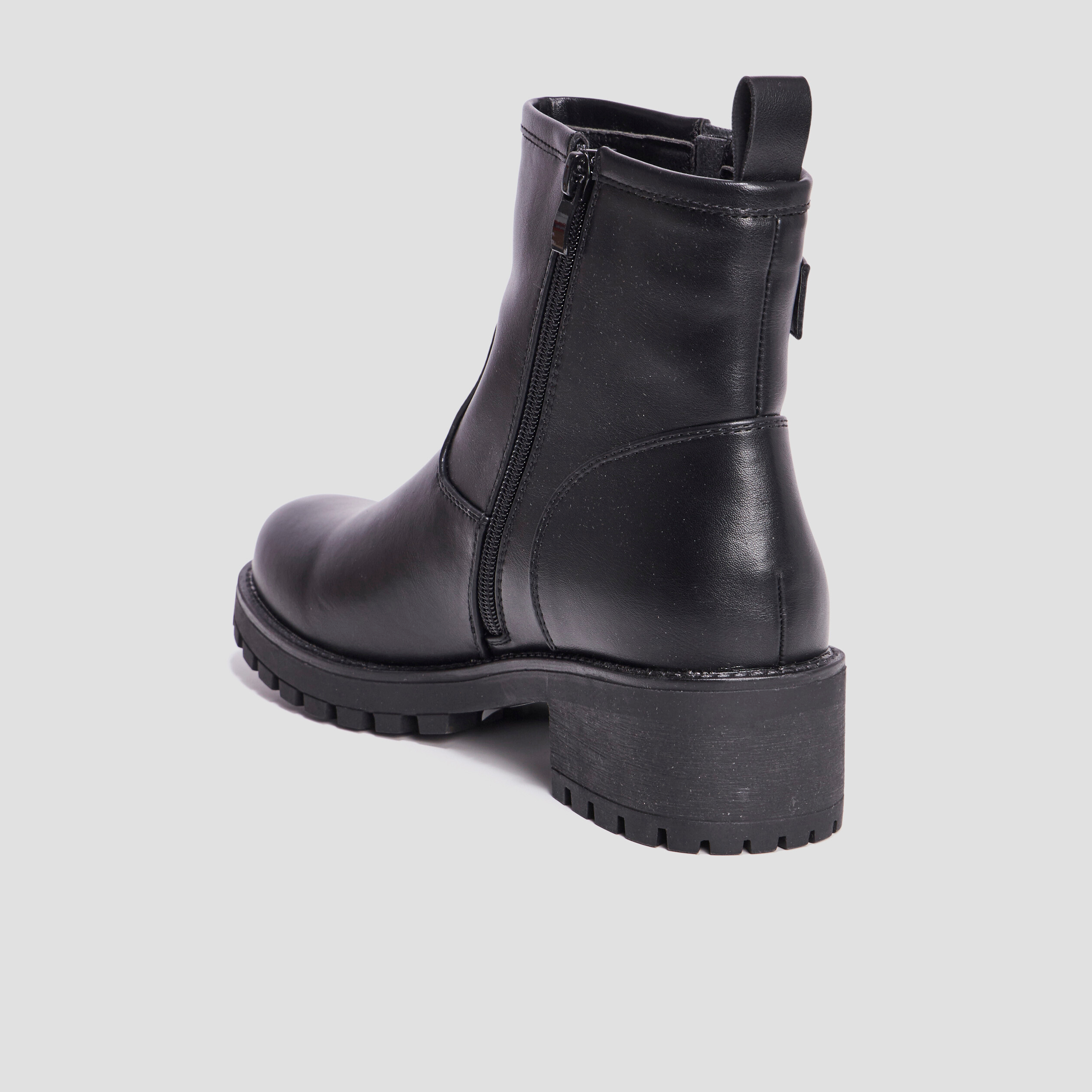 Bottines ranger avec boucles noir femme
