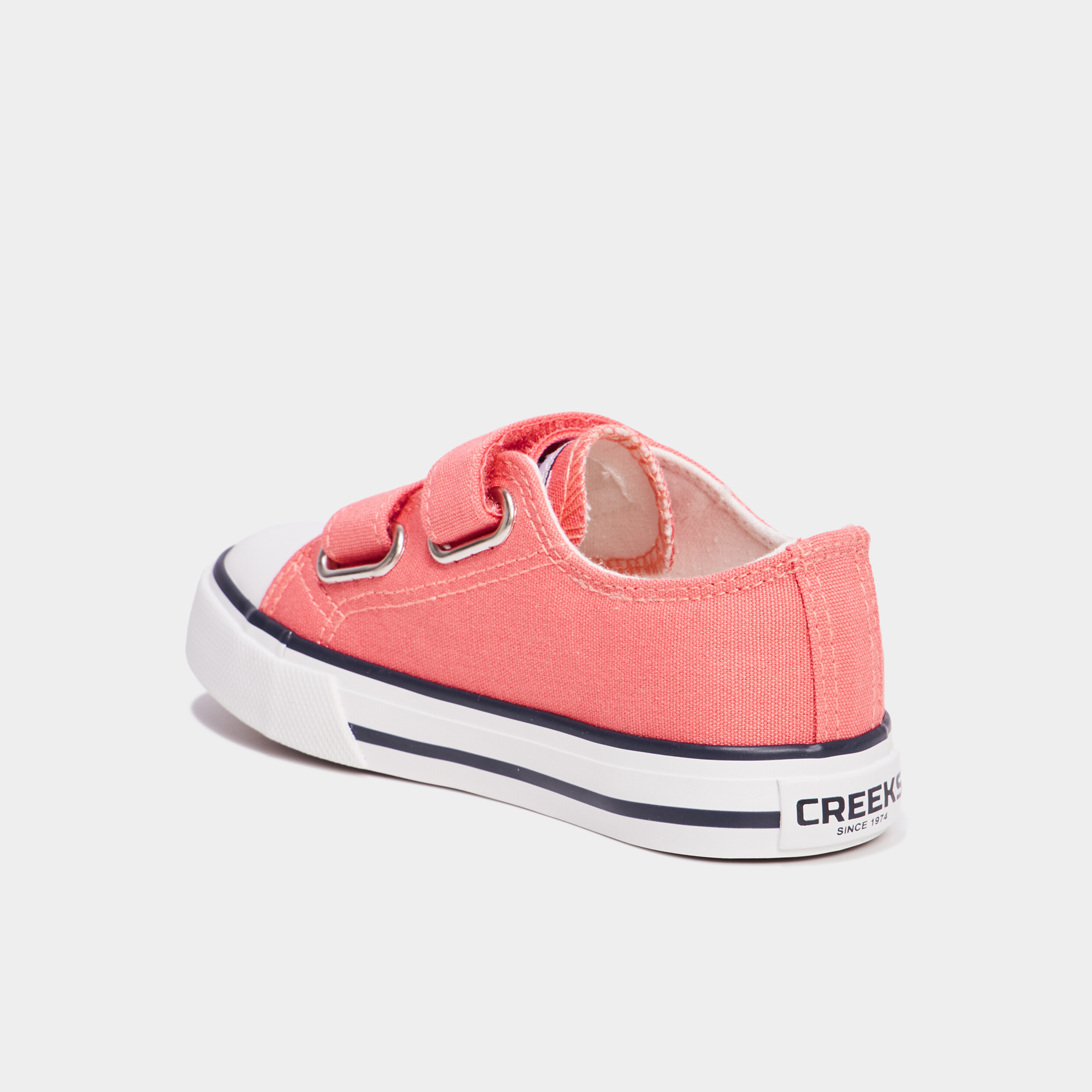 tennis en toile a scratchs creeks rose fille Tennis en toile à scratchs Creeks rose fille