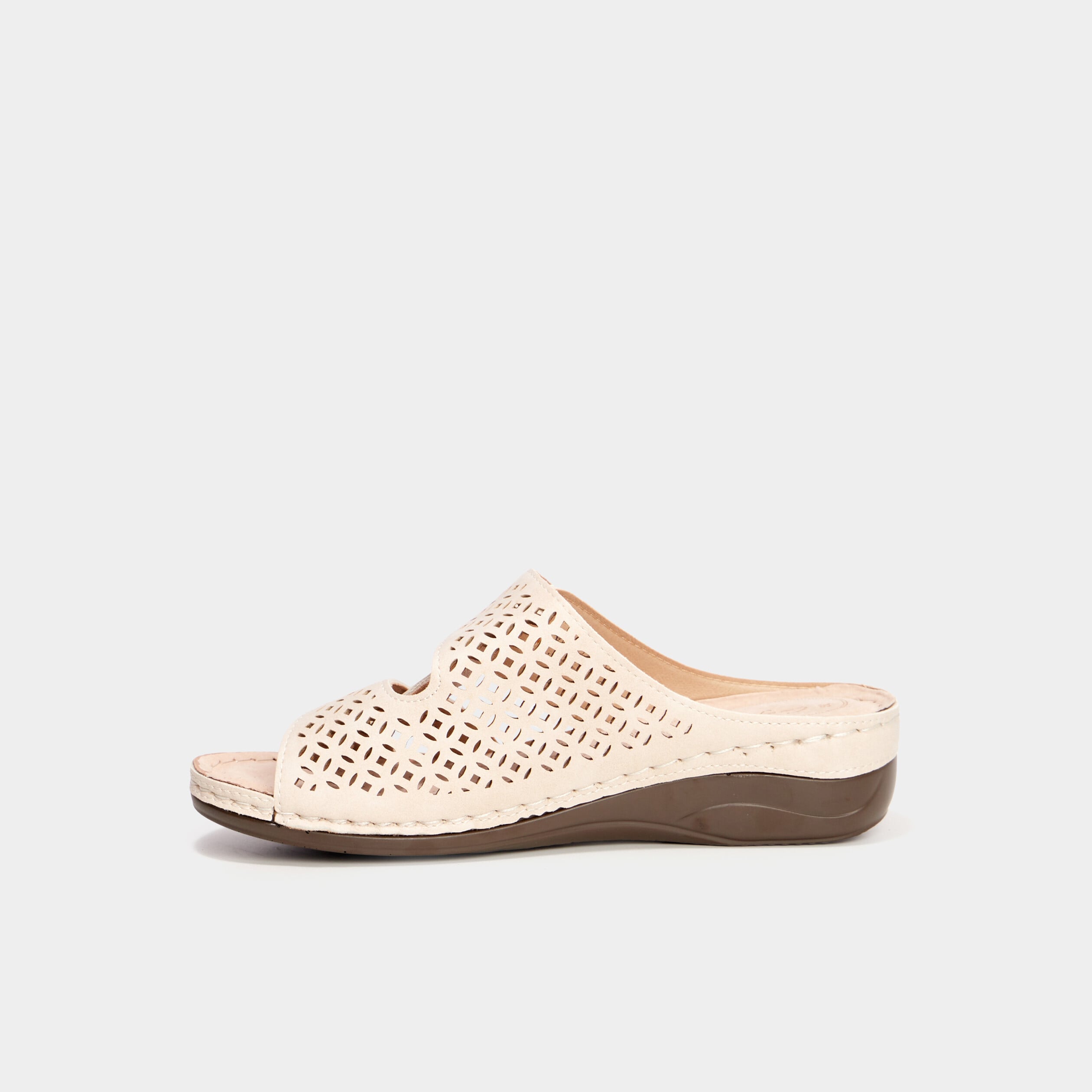 Sandales perforations Confortissimo blanc femme