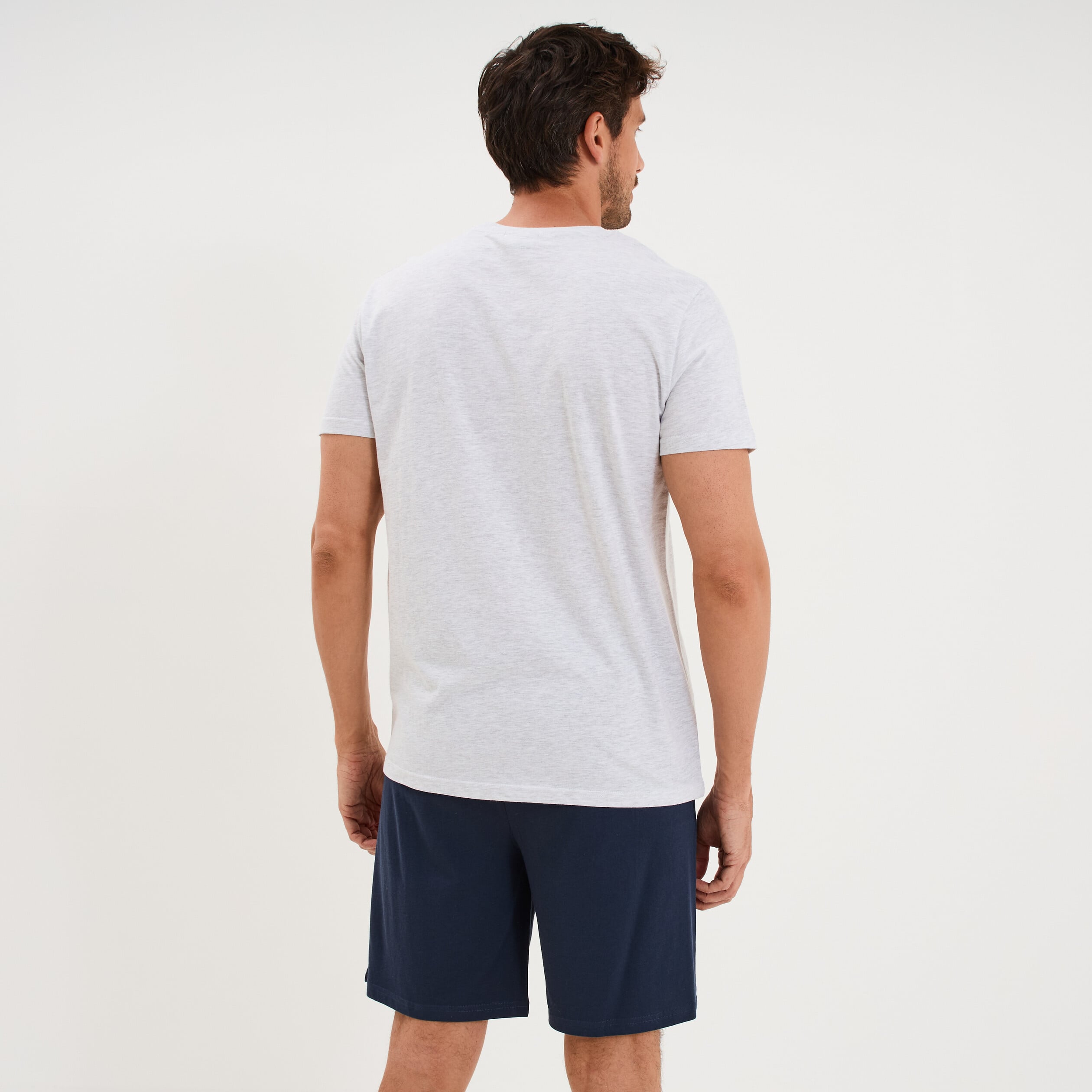 Ensemble pyjama short t-shirt Goldorak gris clair homme