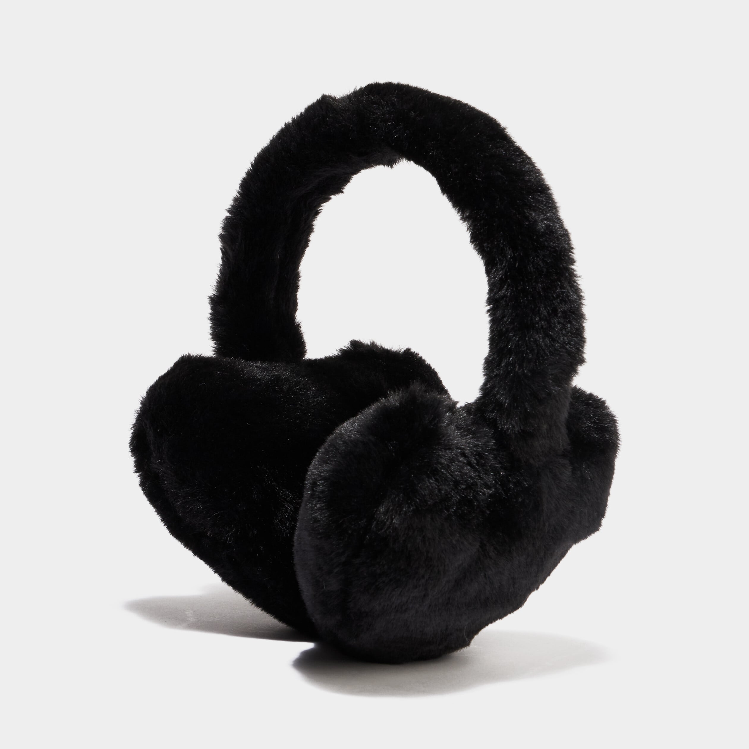 Caches-oreilles fausse fourrure noir fille