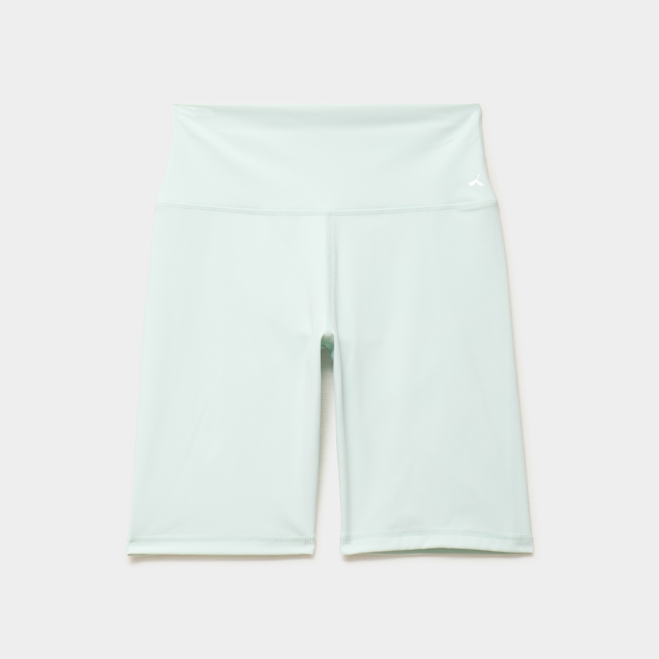 Short cycliste de sport taille haute bleu turquoise femme