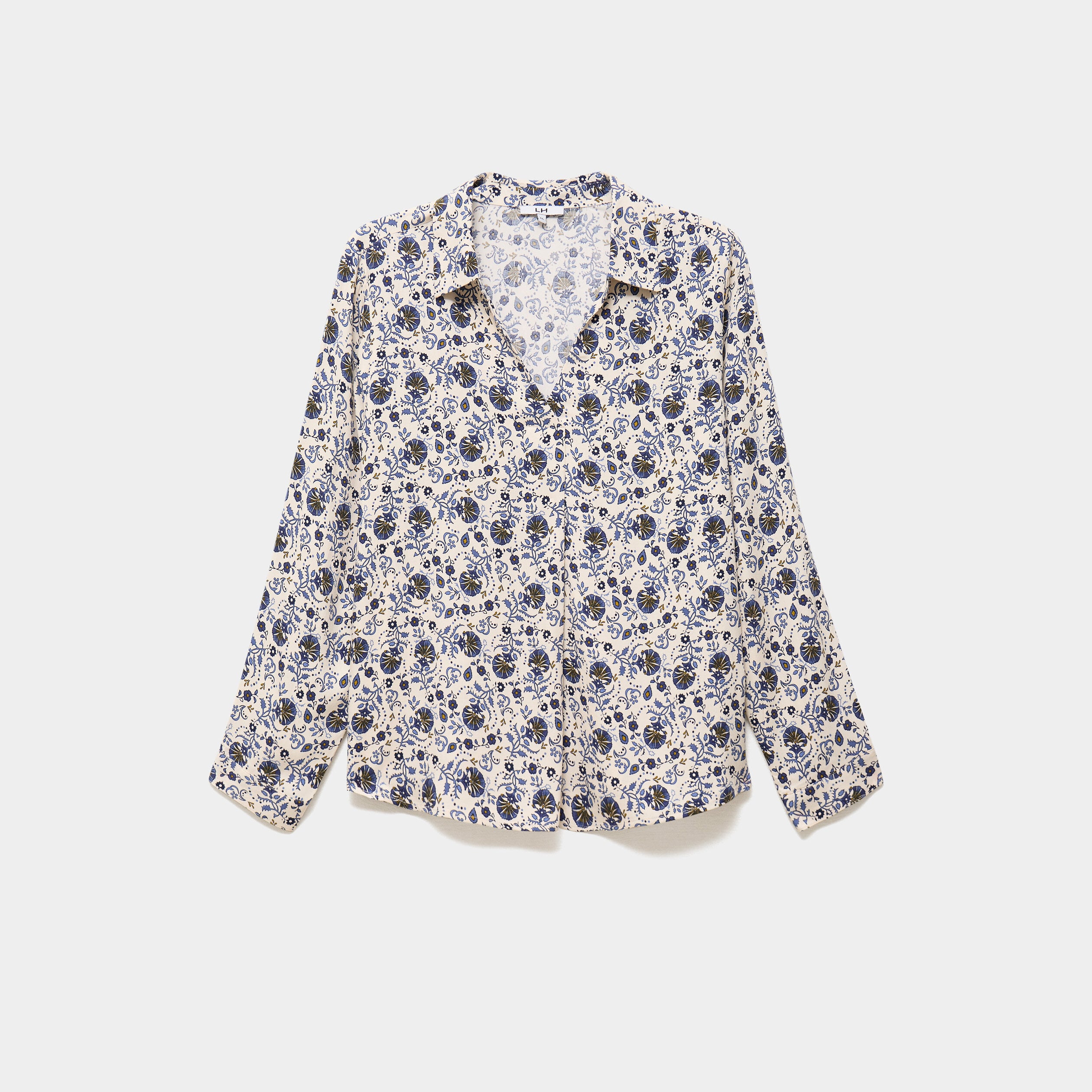 Blouse fluide manches 3/4 ecru femme grande taille