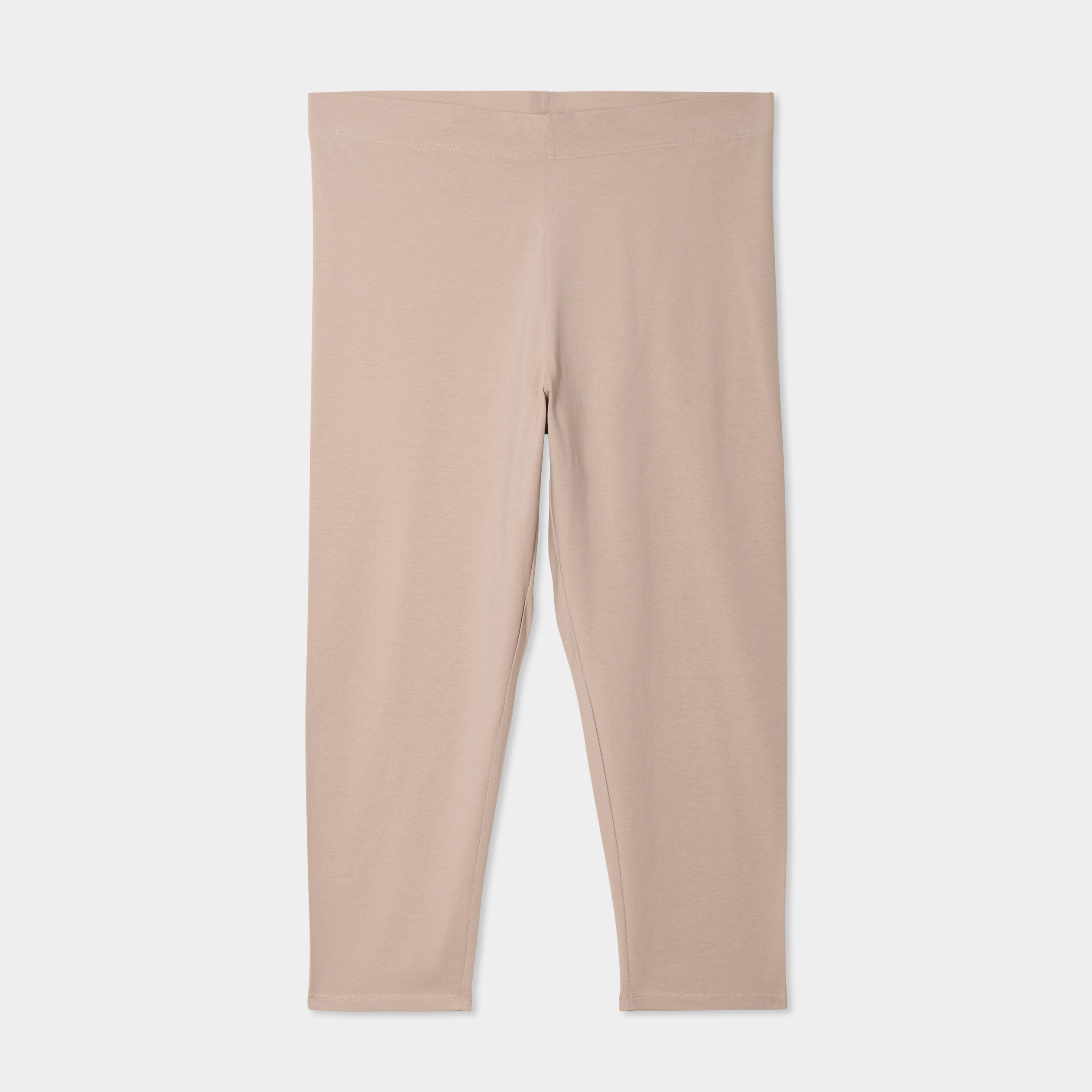 Legging corsaire taille &eacute;lastiqu&eacute;e sable femme grande taille