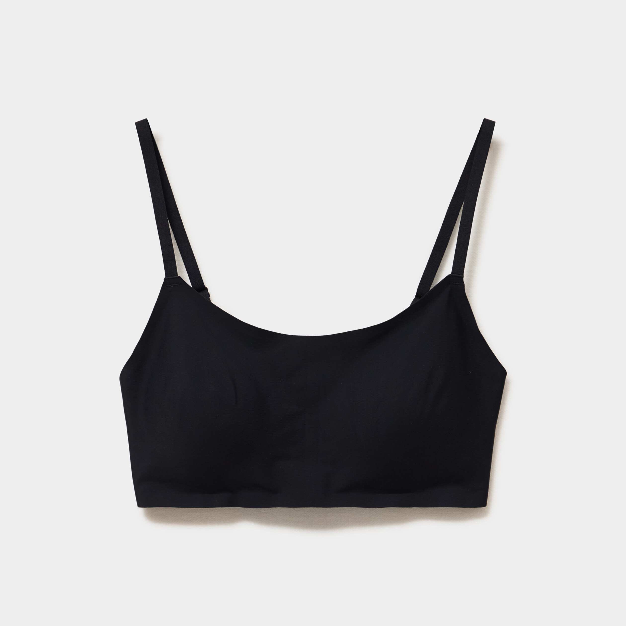 Soutien-gorge brassi&egrave;re bandeau padd&eacute; noir femme