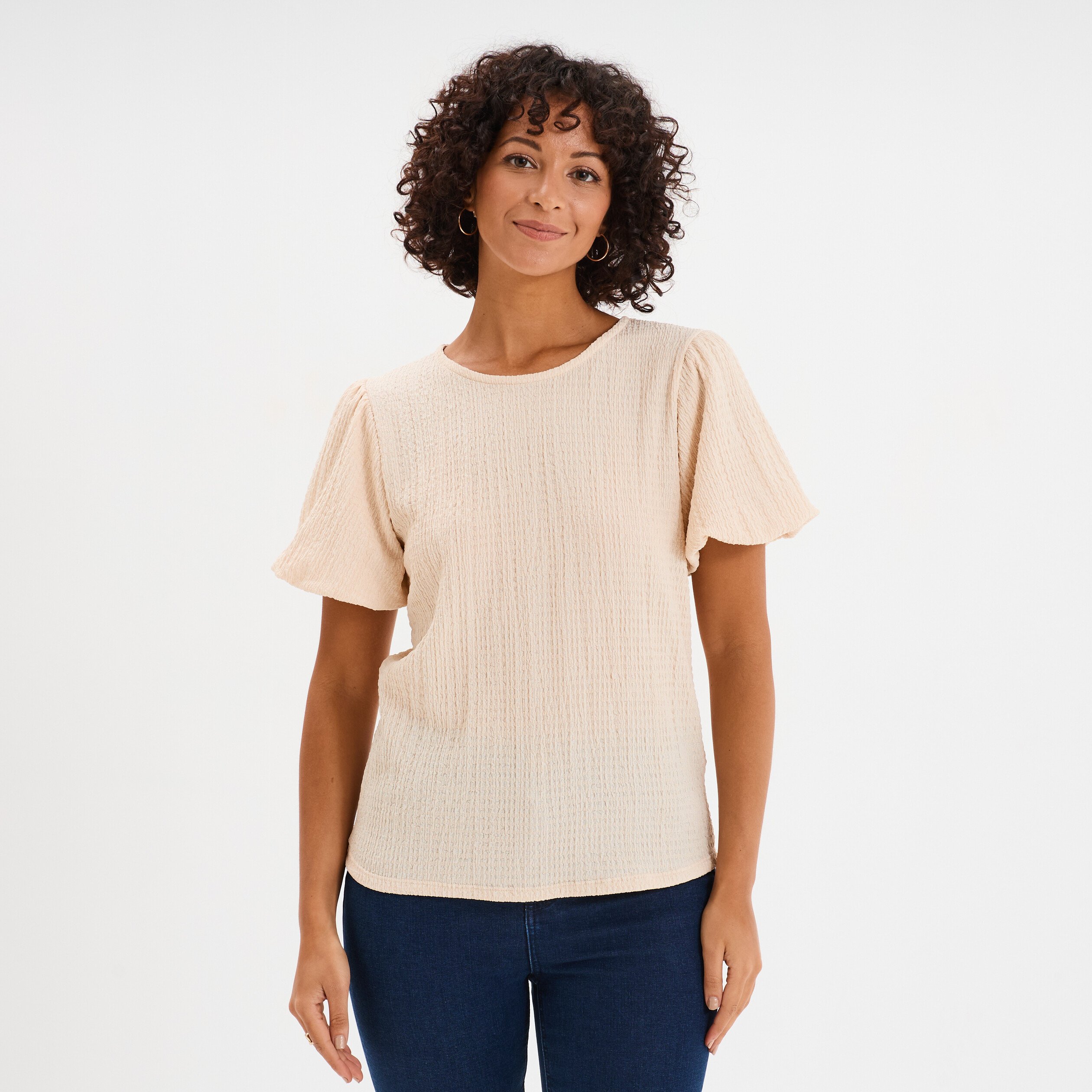 t shirt manches courtes ballons sable femme T-shirt manches courtes ballons sable femme