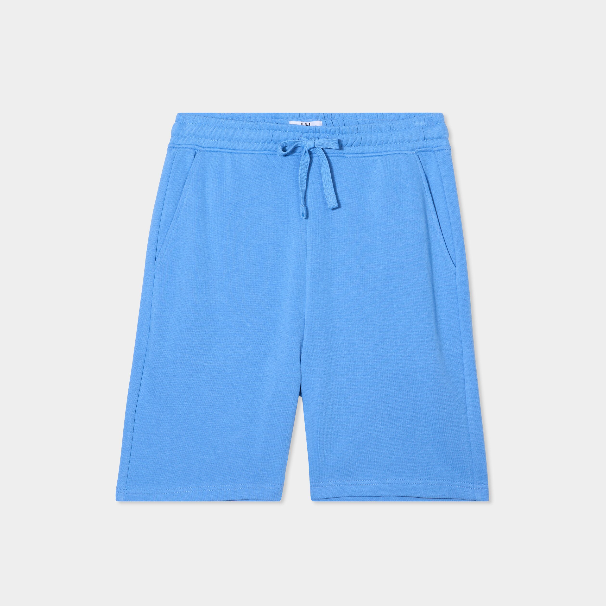 short de jogging en molleton bleu homme Short de jogging en molleton bleu homme