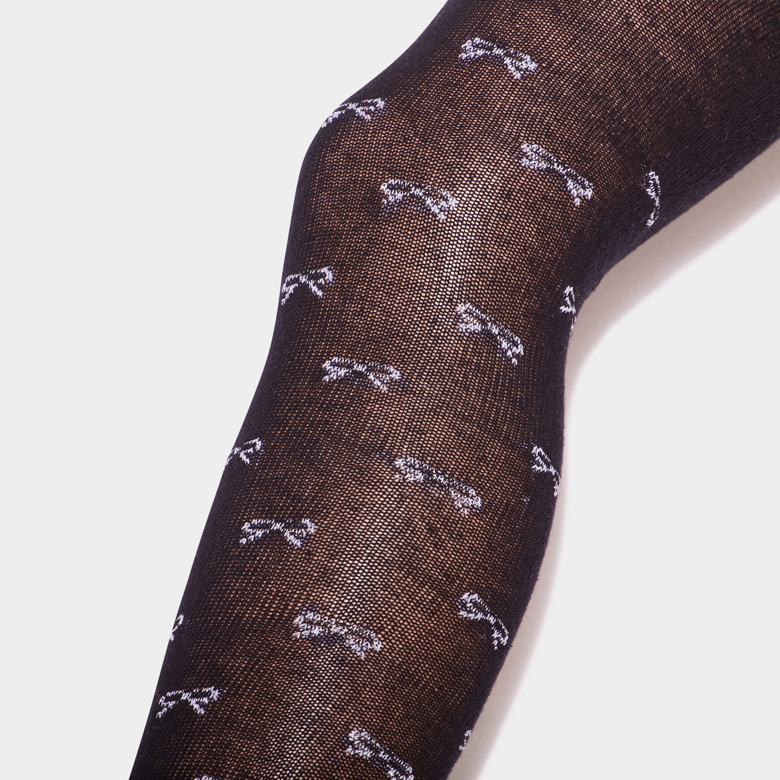 Lot de 2 collants noir fille