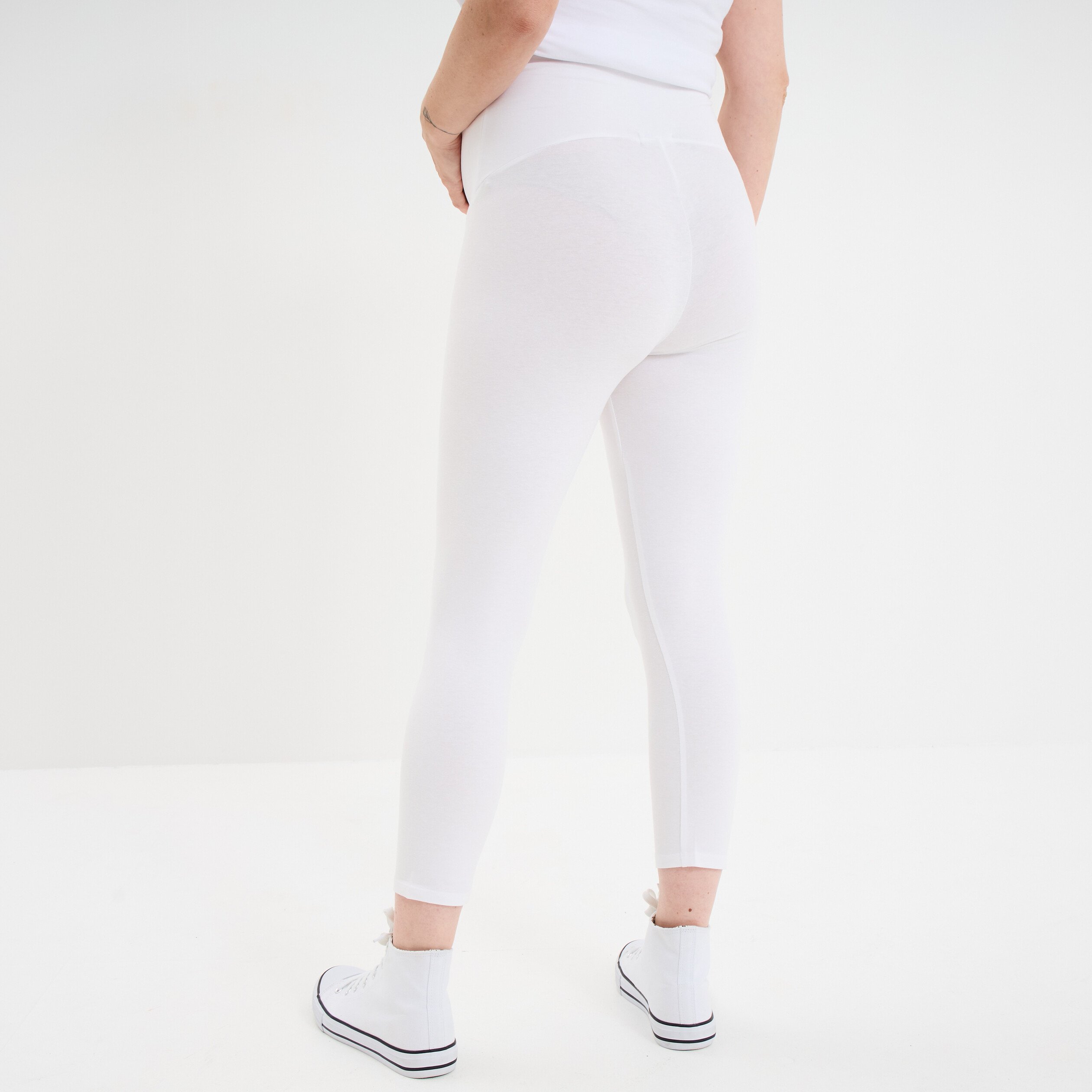 legging 78eme grossesse blanc femmemater Legging 7/8ème grossesse blanc femme maternité