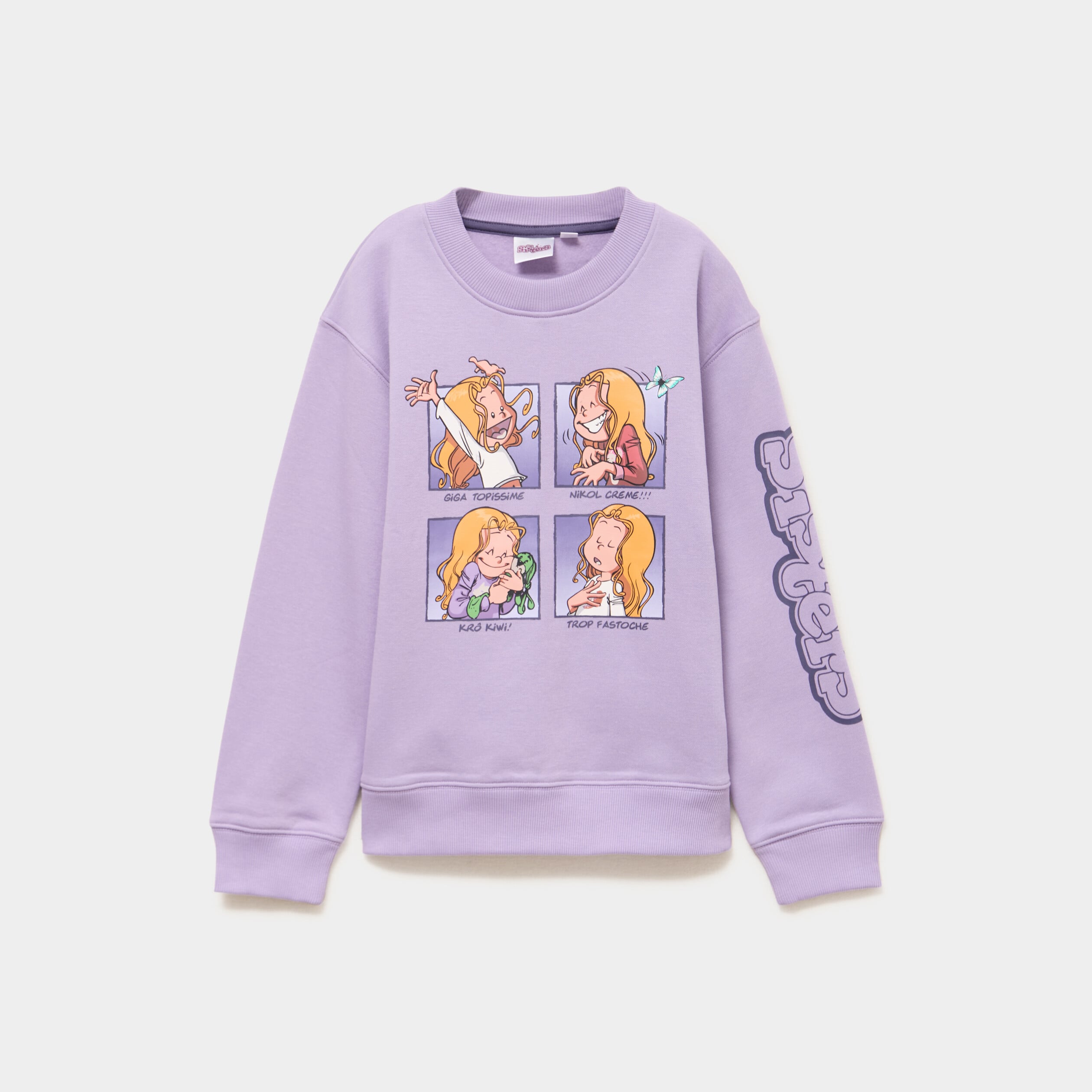 Sweat manches longues Les Sisters parme fille
