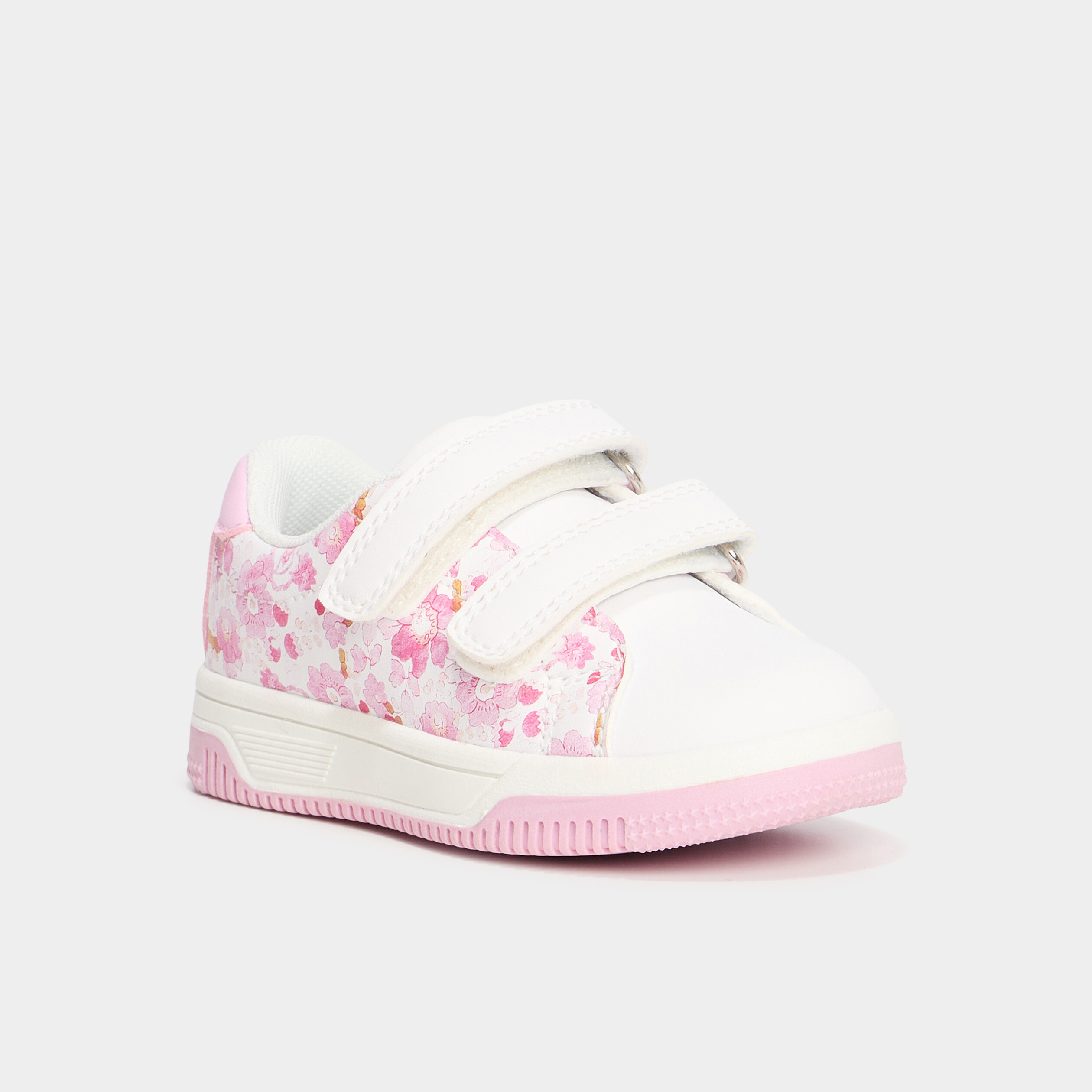 Tennis basses &agrave; scratchs multicolore b&eacute;b&eacute; fille