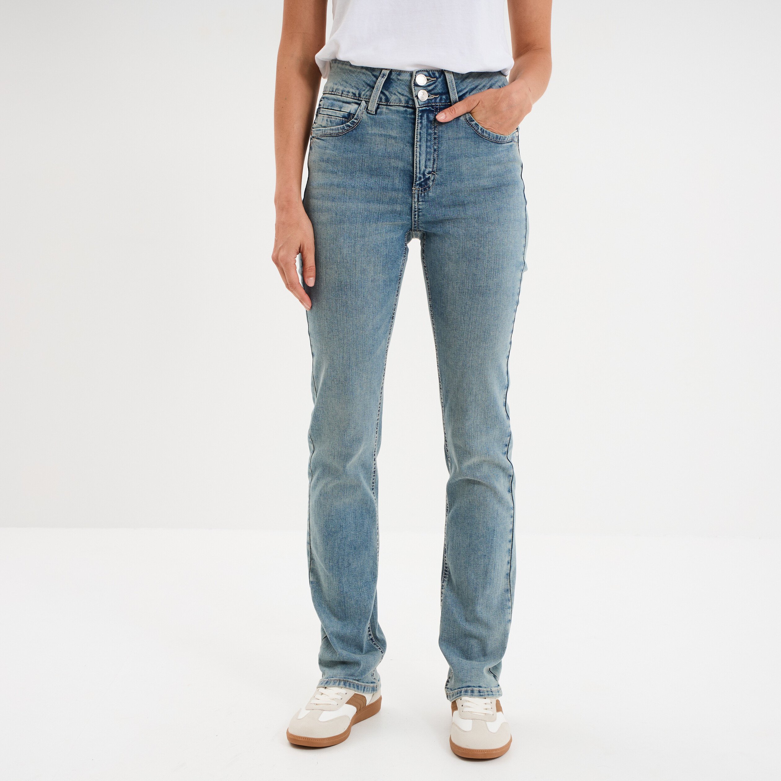 jeans slim coton bleu femme Jeans slim coton bleu femme