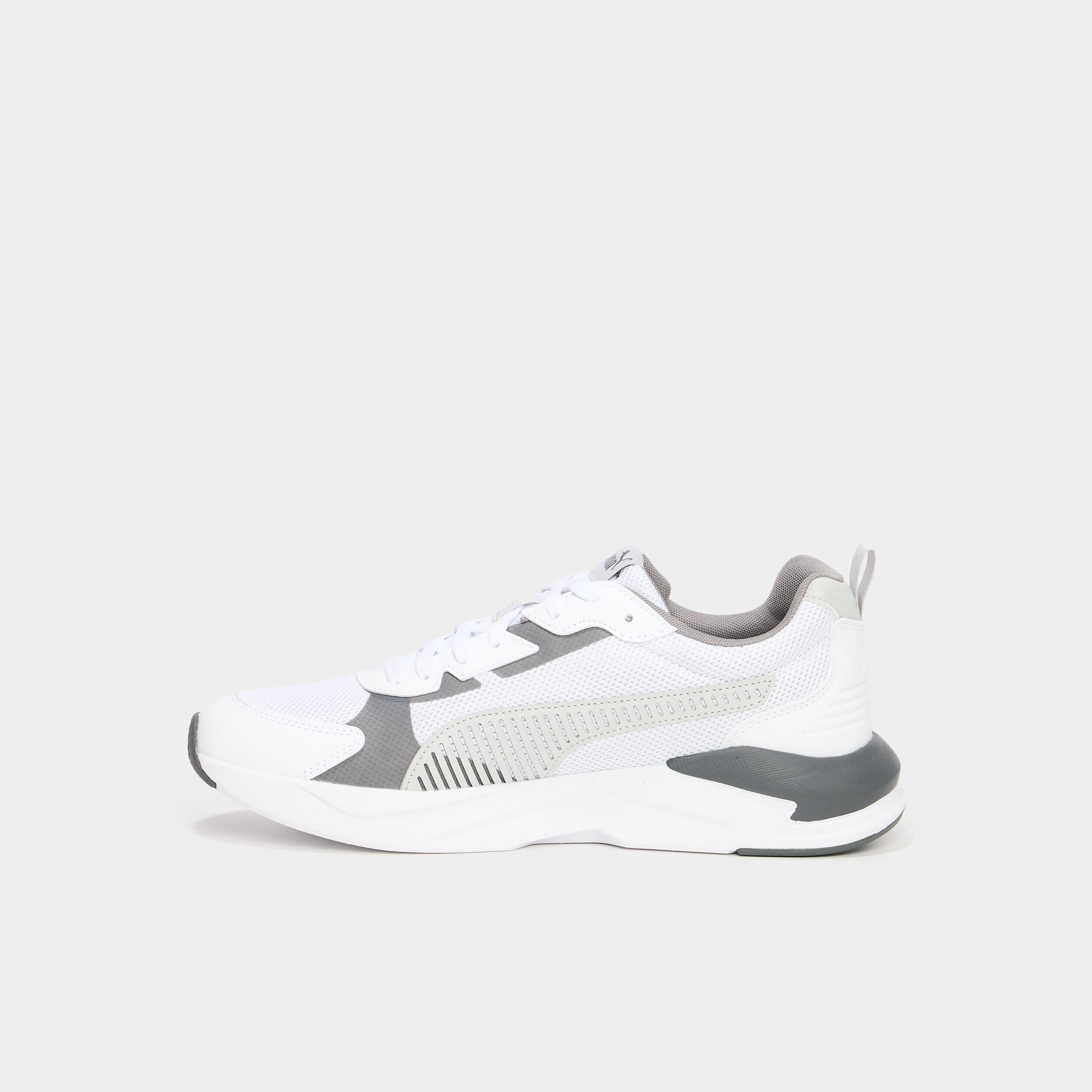 Baskets running &agrave; lacets Puma gris homme