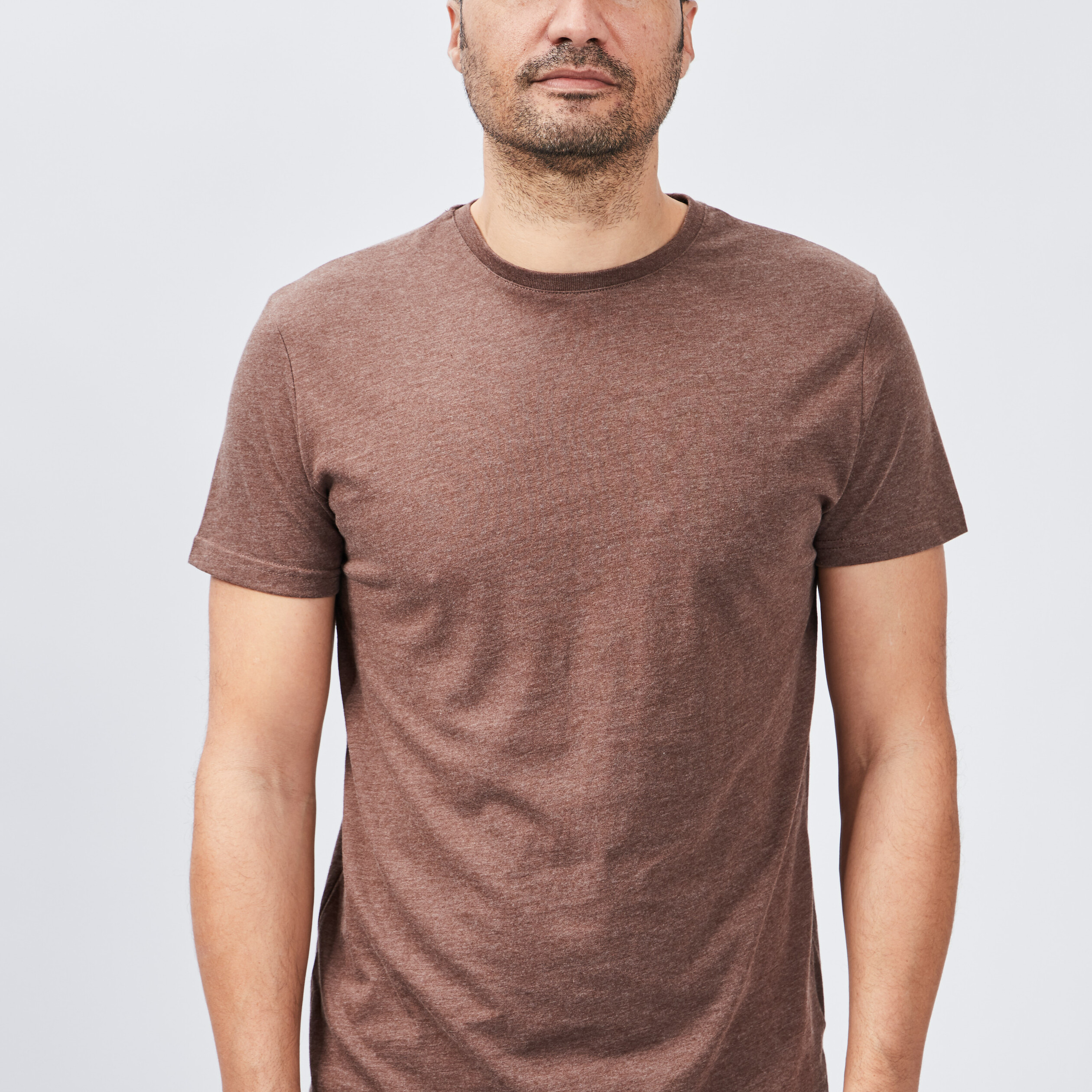 Tee shirt marron homme outlet